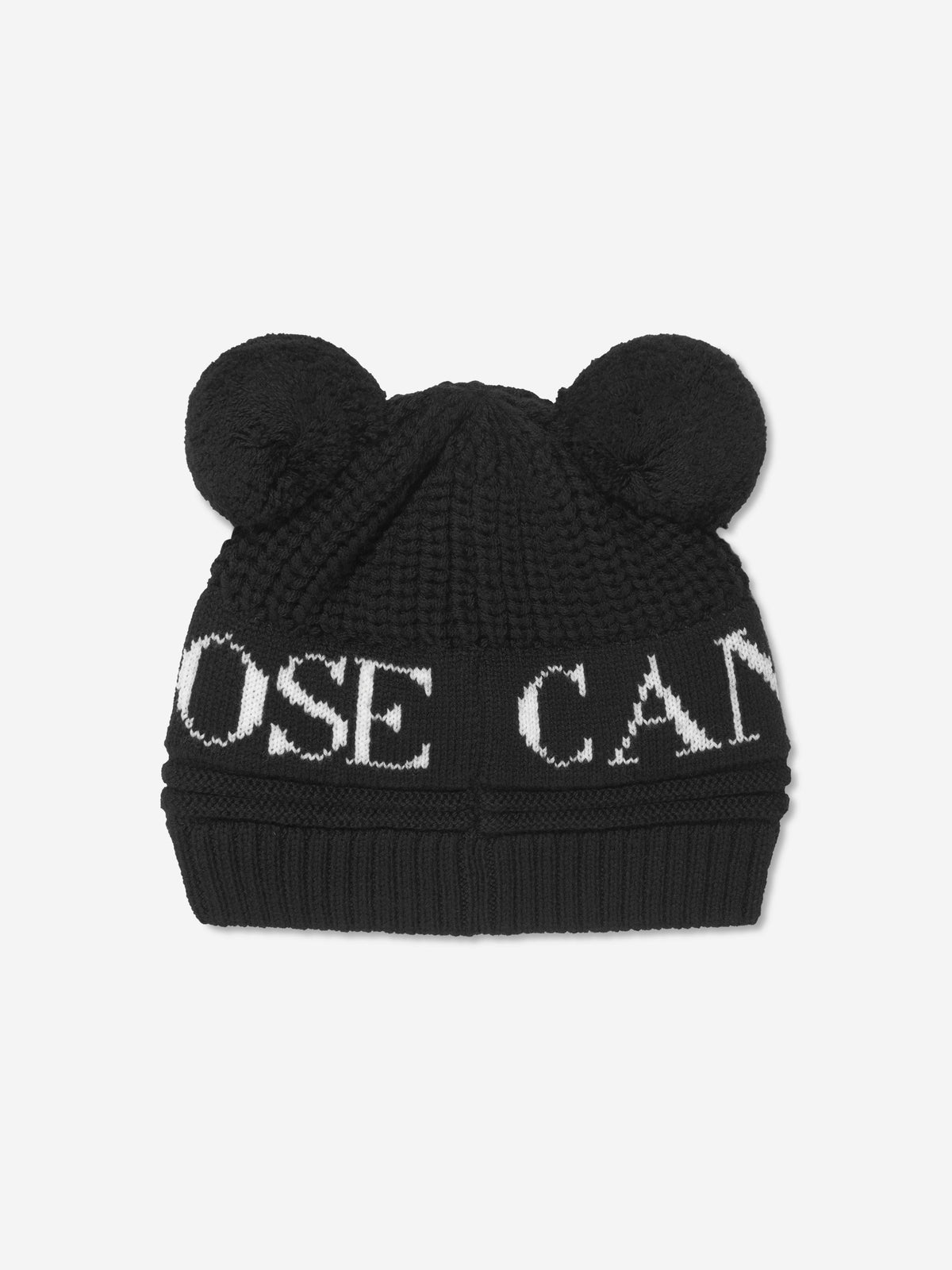 Canada Goose Baby Double Pom Pom Hat in Black | Childsplay 