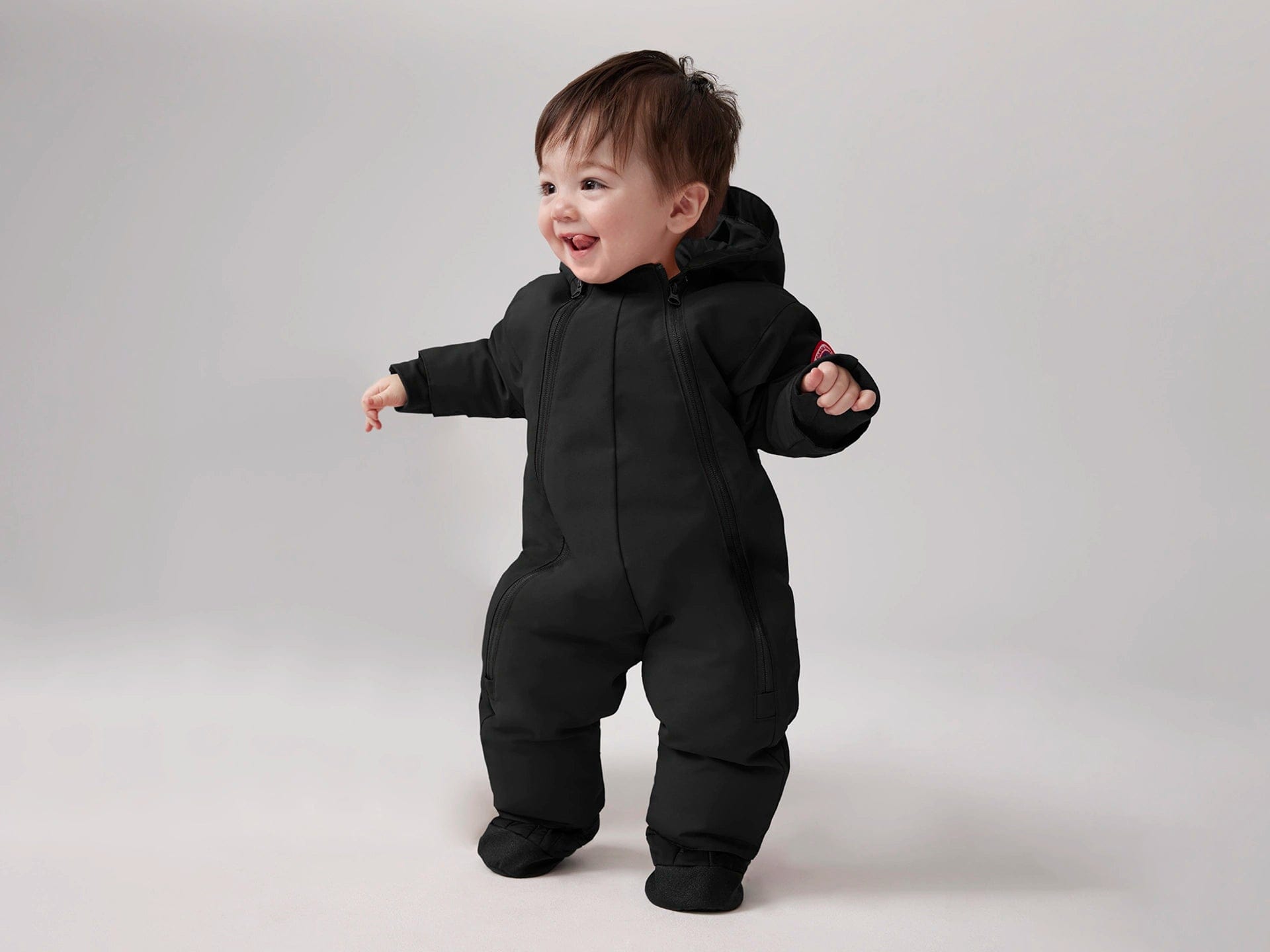 Canada Goose Baby Lamb Snowsuit in Black | Childsplay Clothing