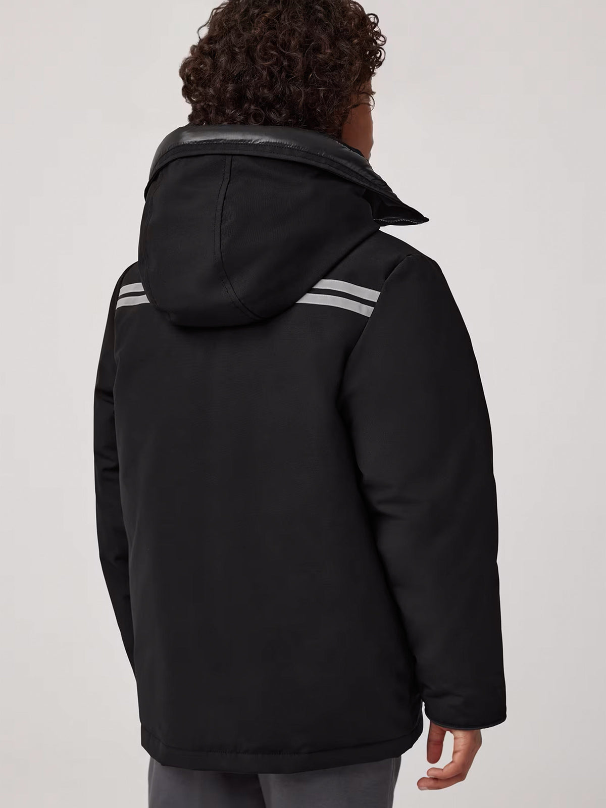 Canada Goose Kids Down Padded Expedition Parka in Black 