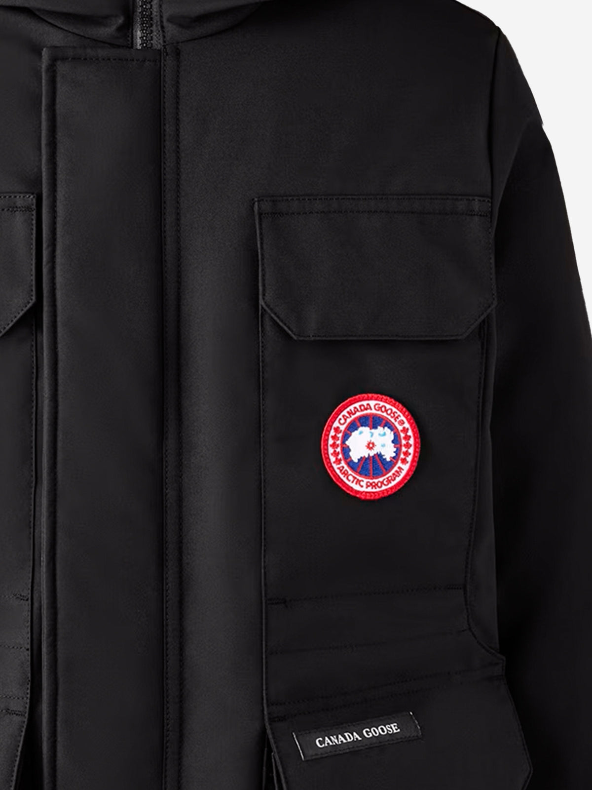 Canada Goose Kids Down Padded Expedition Parka in Black 