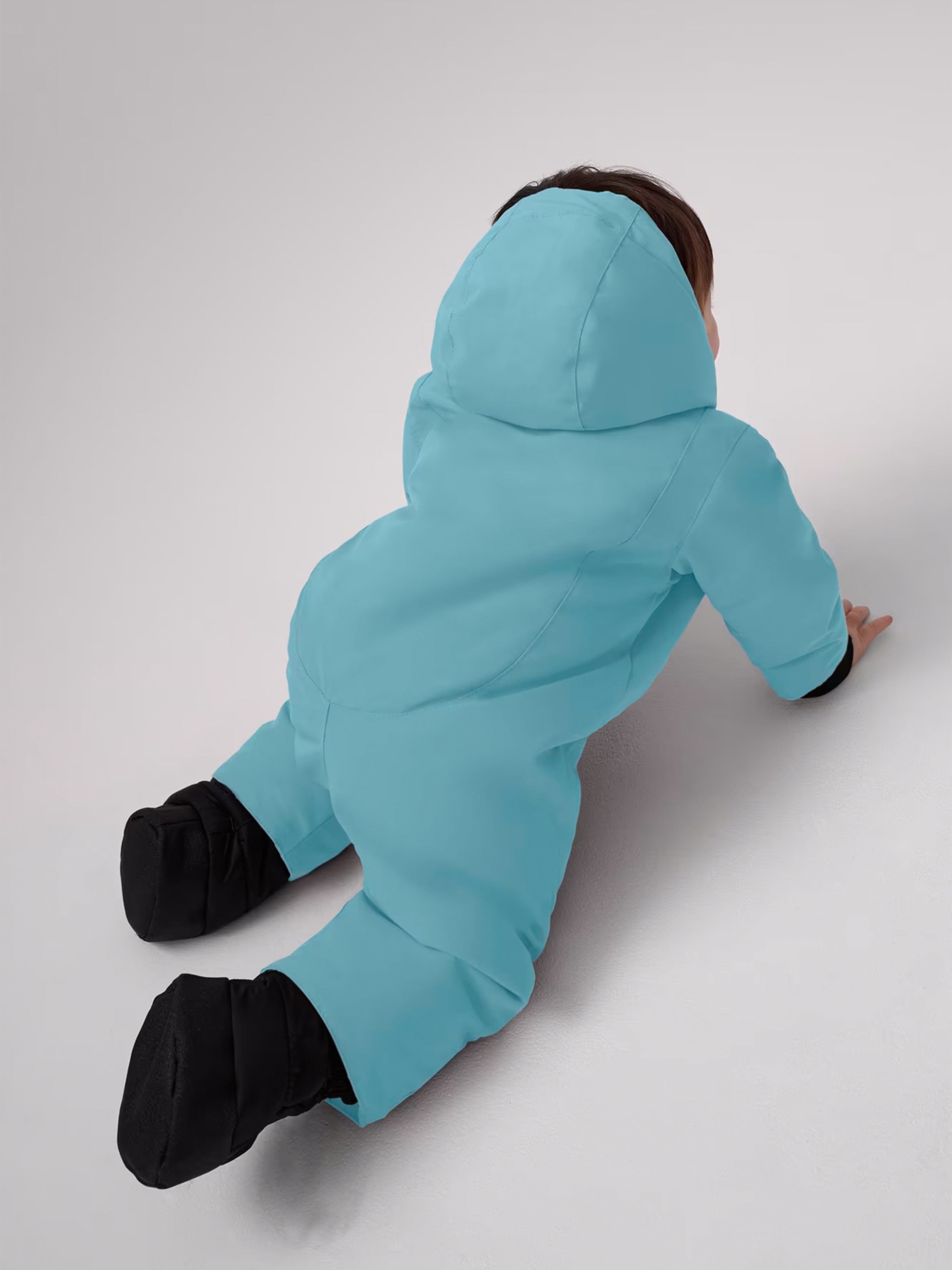   カナダグーススノースーツ キッズ　ブルー正規品 Canada Goose Baby Down Padded Lamb Snowsuit in Blue | Childsplay