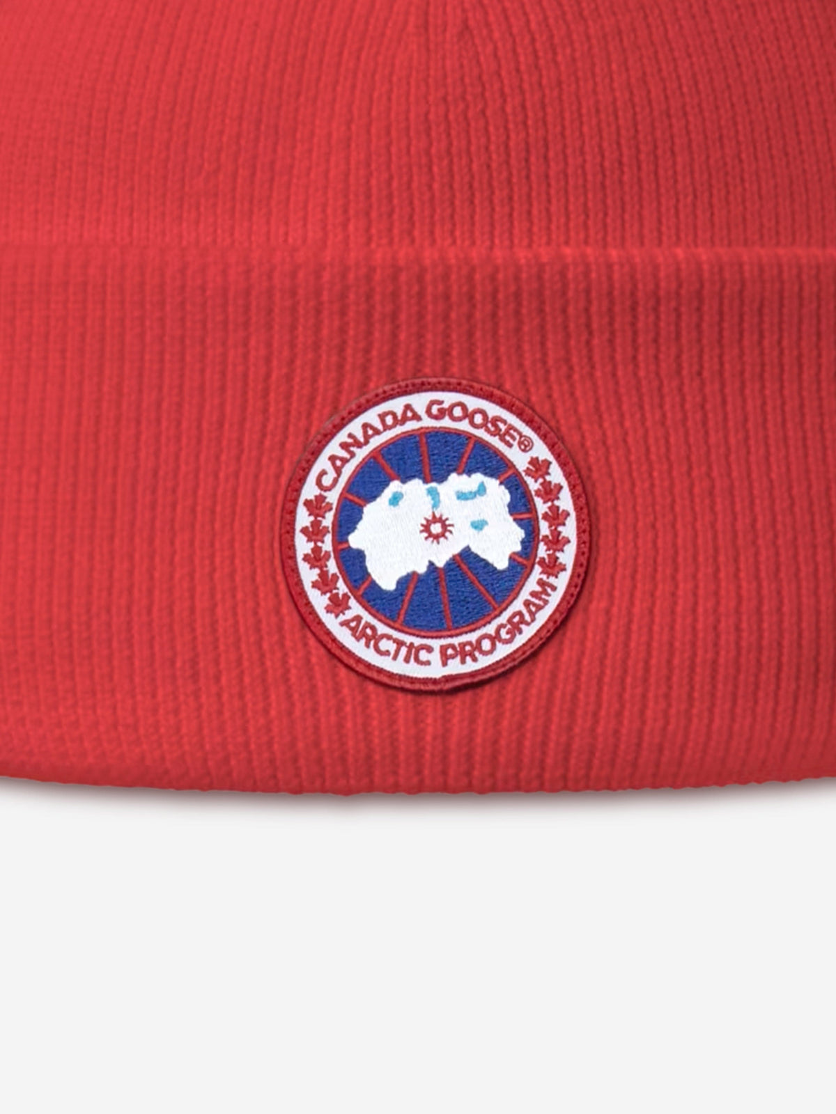 Canada Goose Kids Arctic Toque Beanie Hat in Red  display picture 3