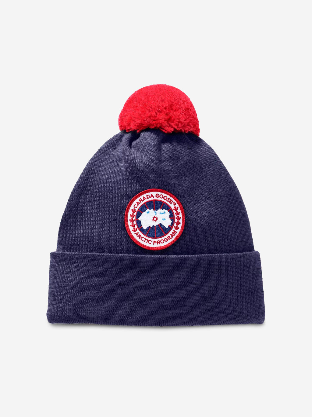 Canada Goose Kids Pom Toque Hat in Navy | Childsplay Clothing display picture 3
