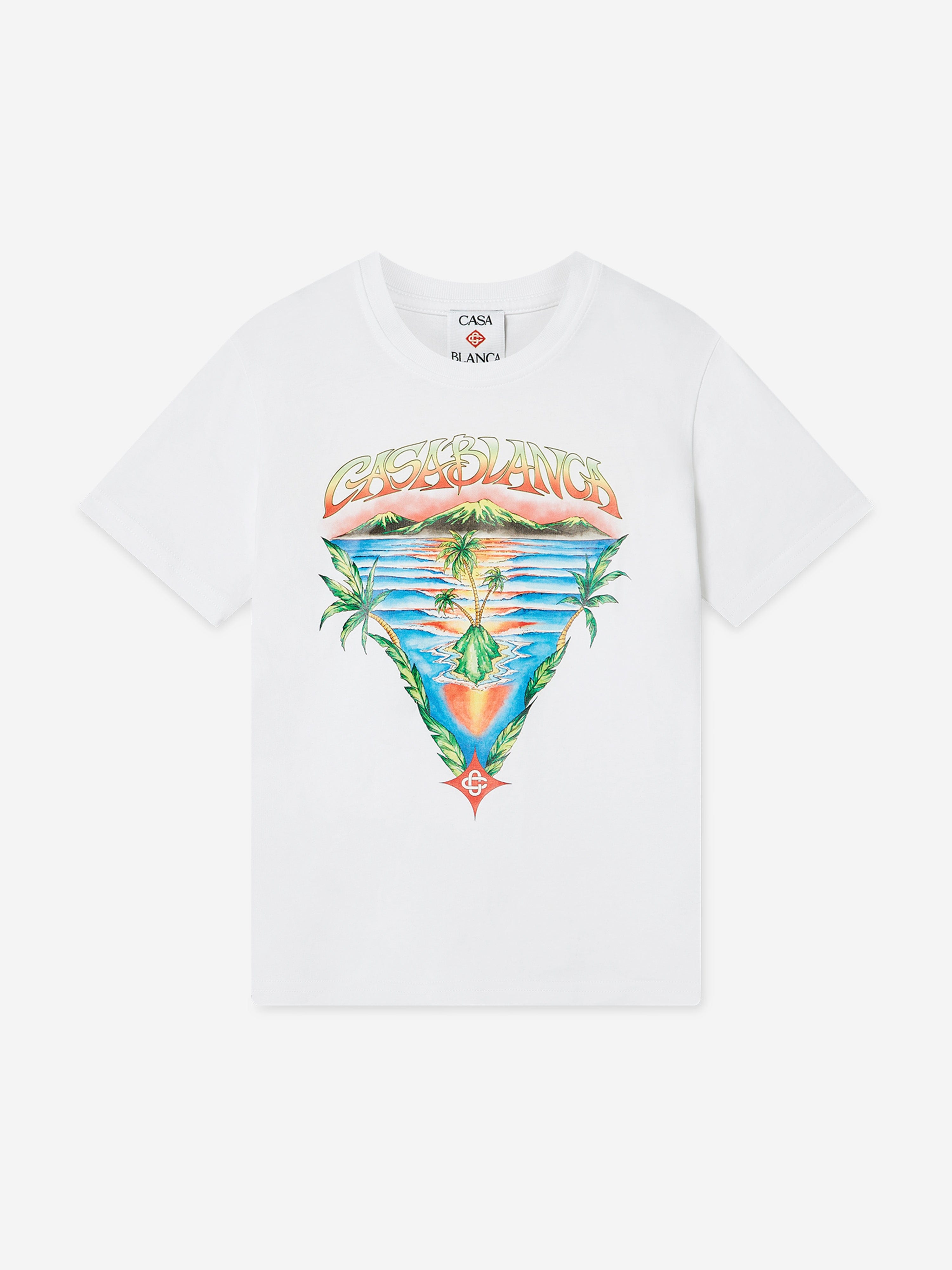 Casablanca Kids Innocence Triangle T-Shirt in White
