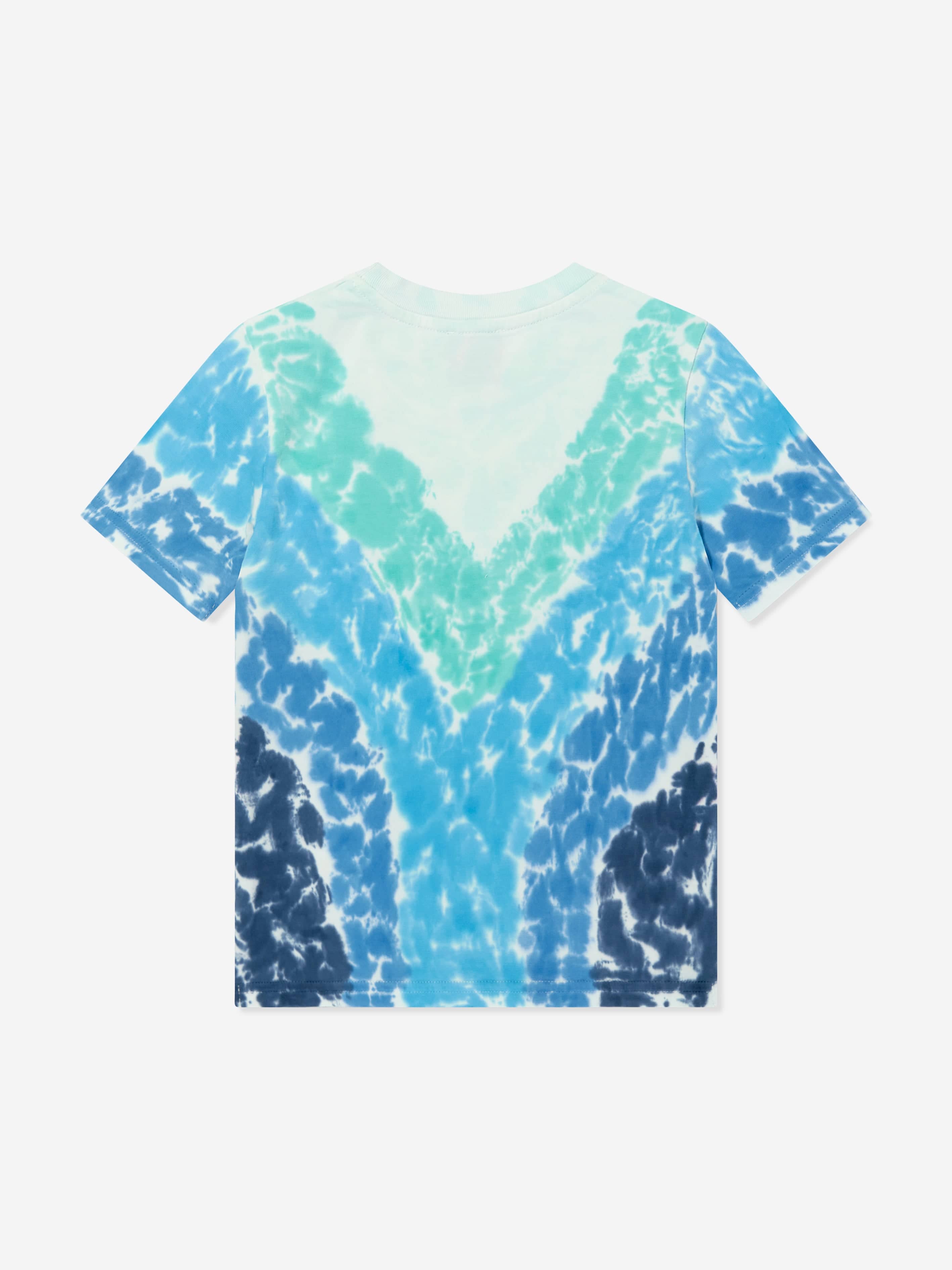 Casablanca Boys Surf Lotus Tie-Dye T-Shirt in Blue