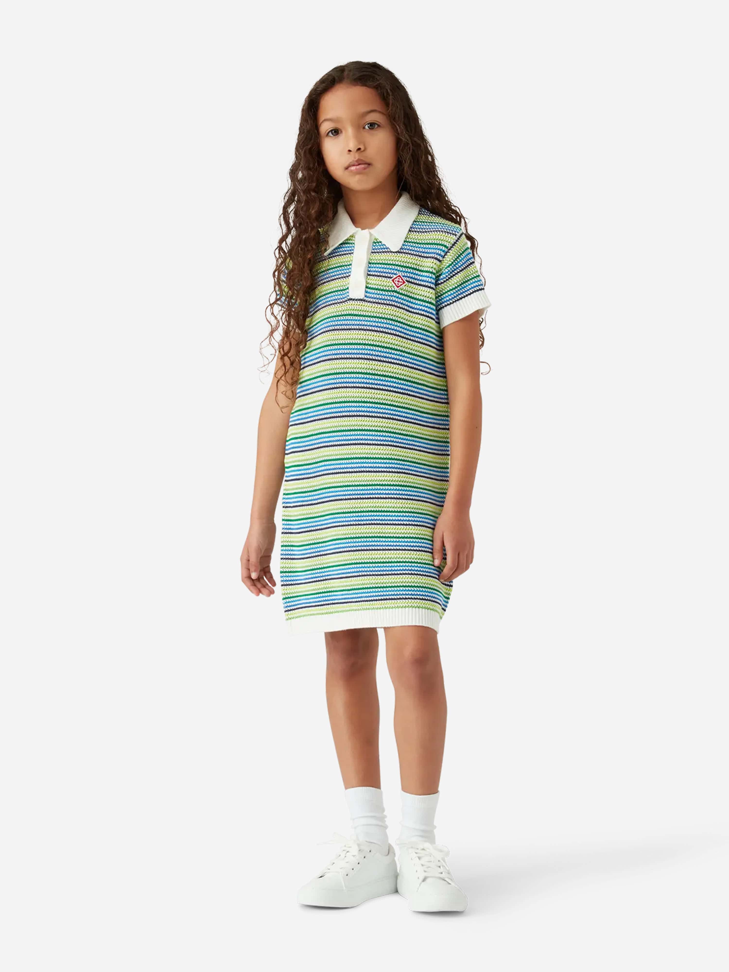 green polo dress girls Girls Short Sleeve Polo Dress