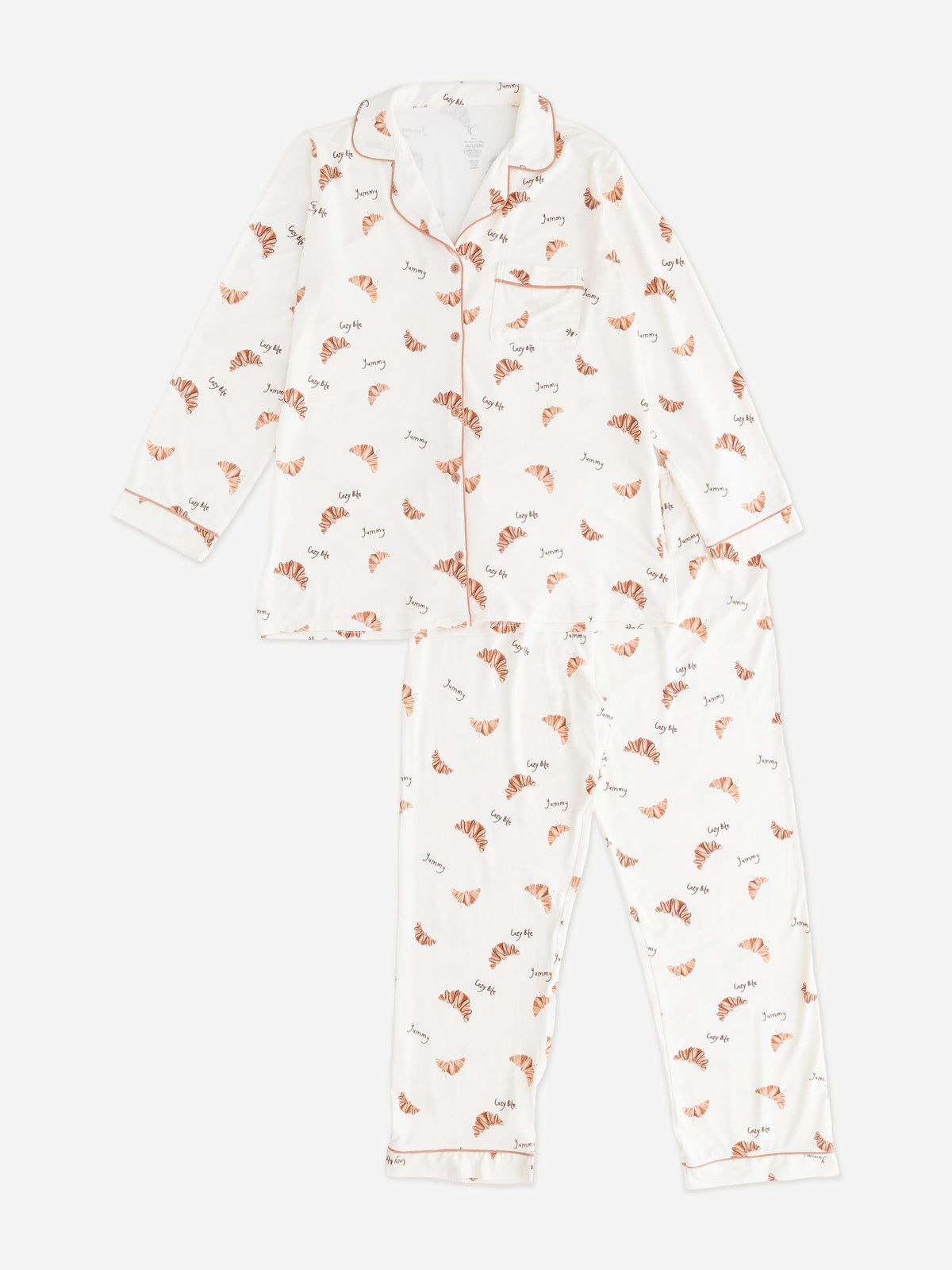 Cozy Crew Club Adult COZY Croissant Club Pyjamas in Ivory | Childsplay ...