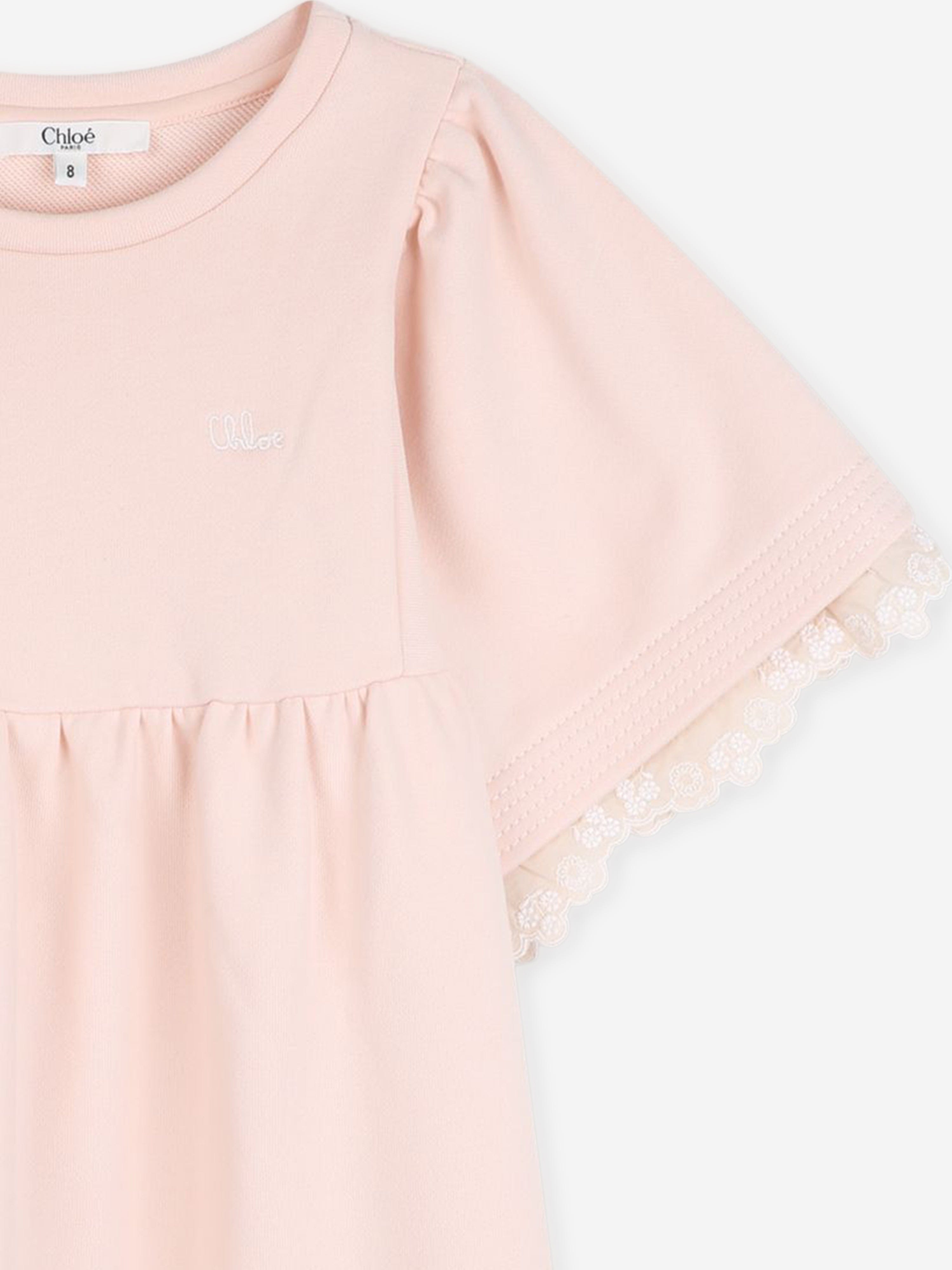 chloe kids logo embroidered dress Chlo Kids logo-embroidered Hooded Dress | Brown