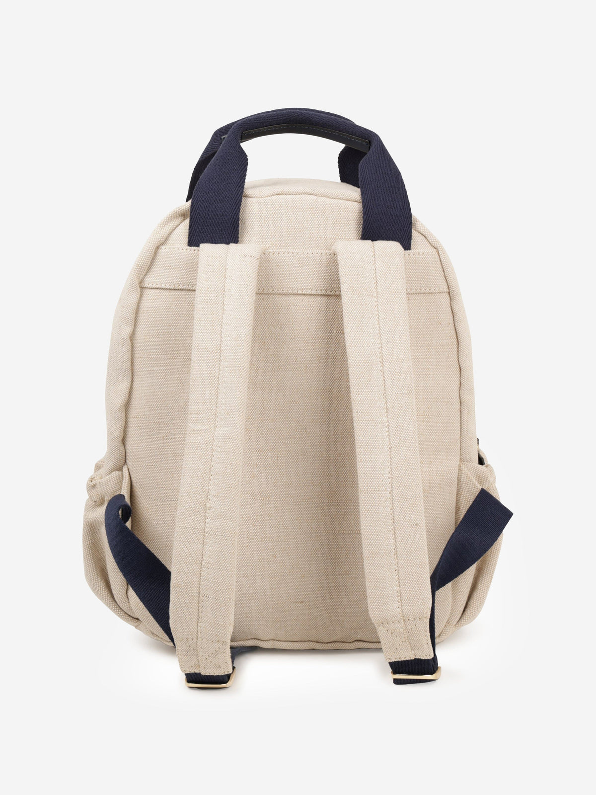 Chloé Cream and Black Logo Canvas Backpack Chloe Cream Canvas Woody Backpack Chloe | TLC main image 2