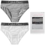 Calvin Klein Girls & White Bikini Knickers Set (2 Pack)