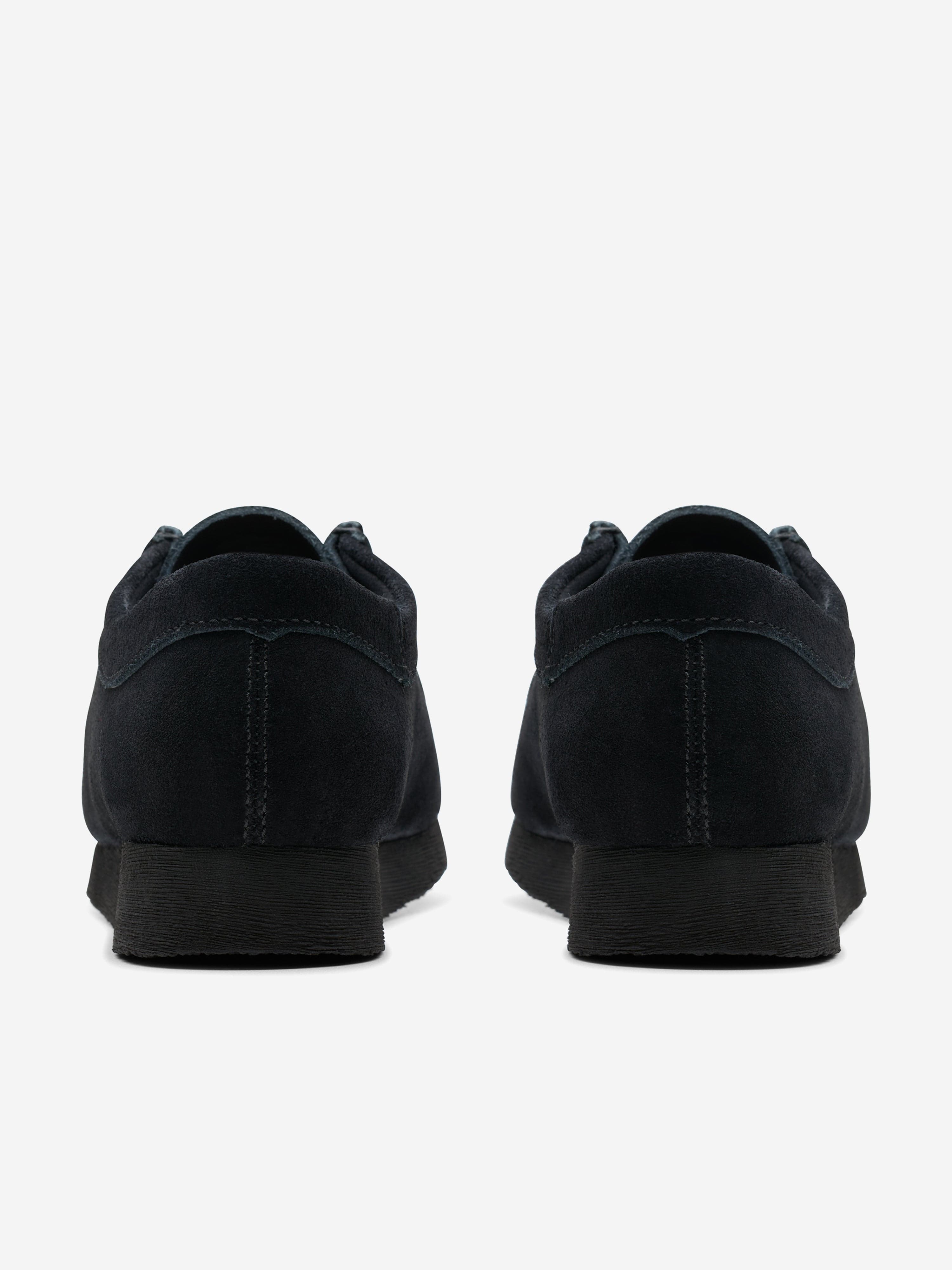 Clarks Kids Suede Wallabee Shoes in Black (Wide Fit) | Childsplay