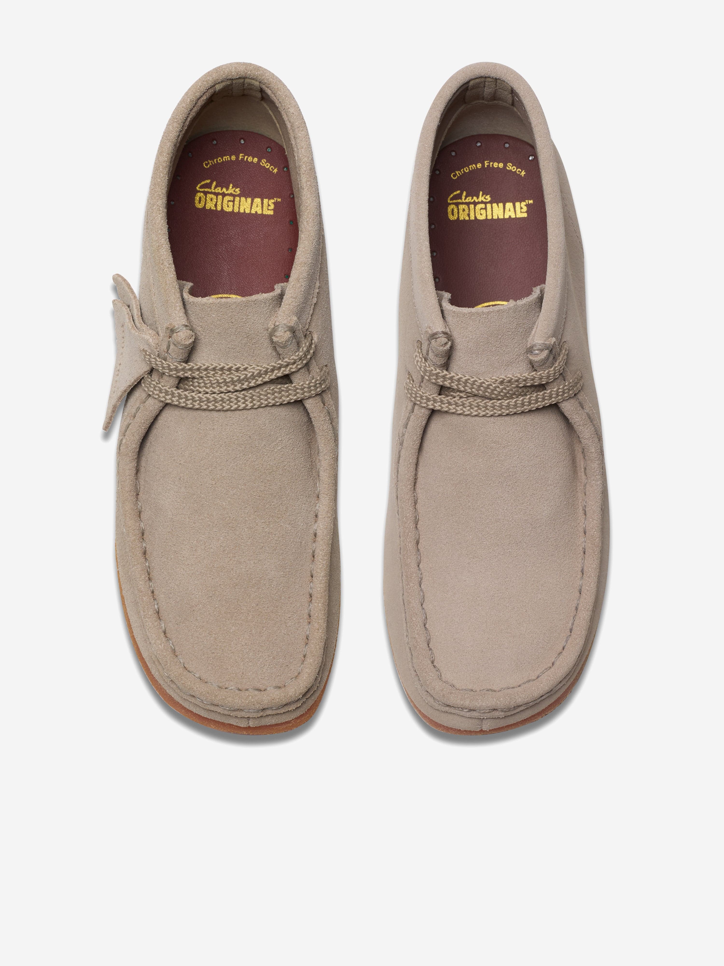 Clarks Kids Wallabee Boots in Beige | Childsplay Clothing