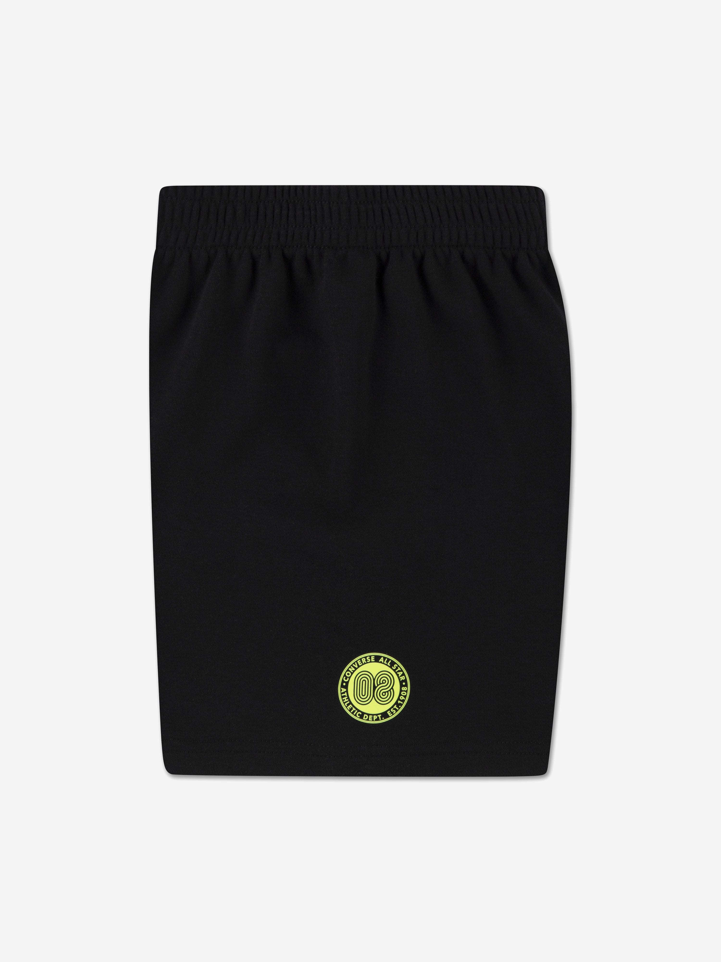 Converse Boys Multi Hit GFX Short Set in Black | Childsplay Clothing