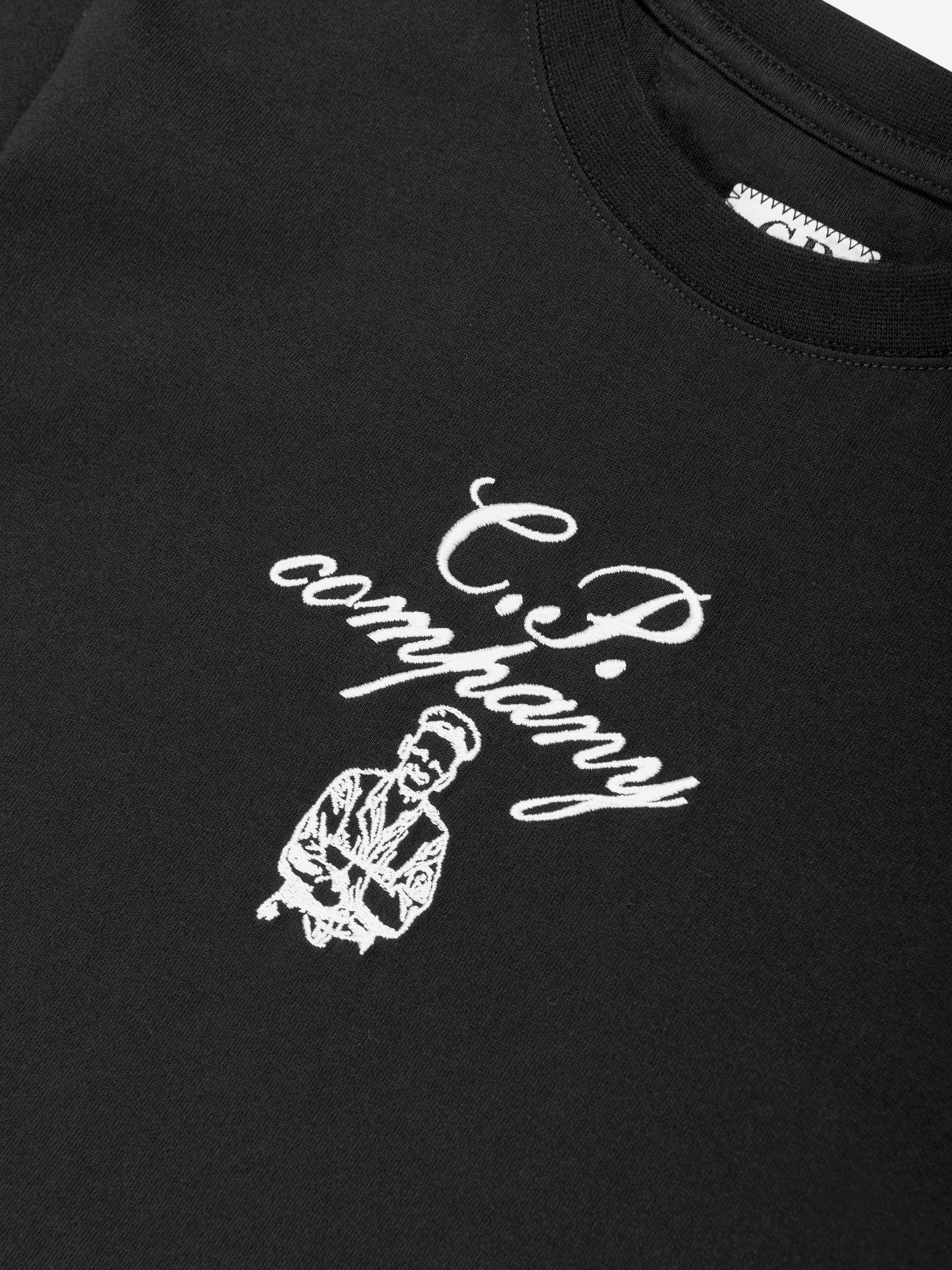 C.P. Company C.P. Company Boys Logo T-Shirt in Black