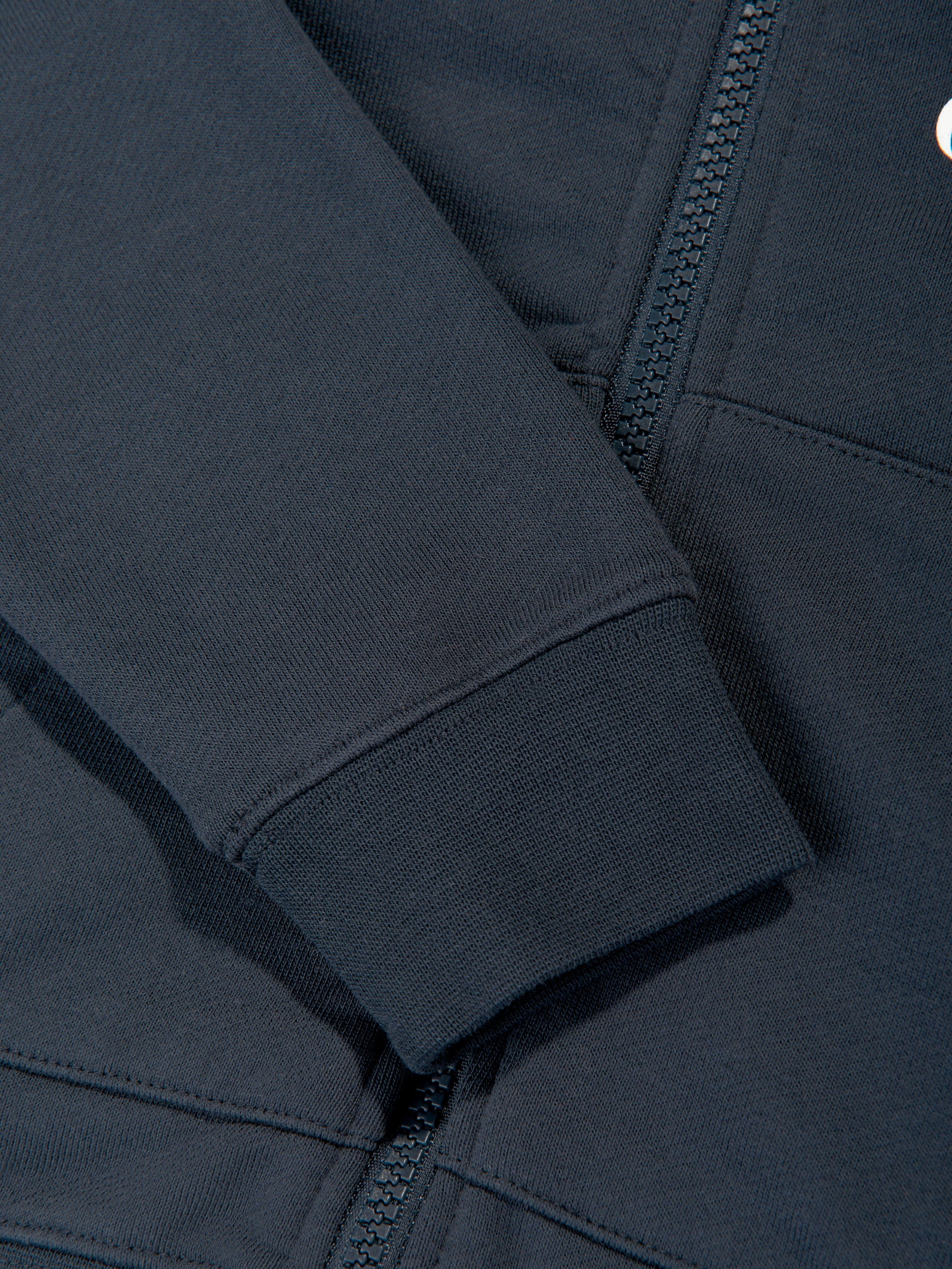 C.P. Company Boys Goggle Hooded Zip Up Top in Navy | Childsplay