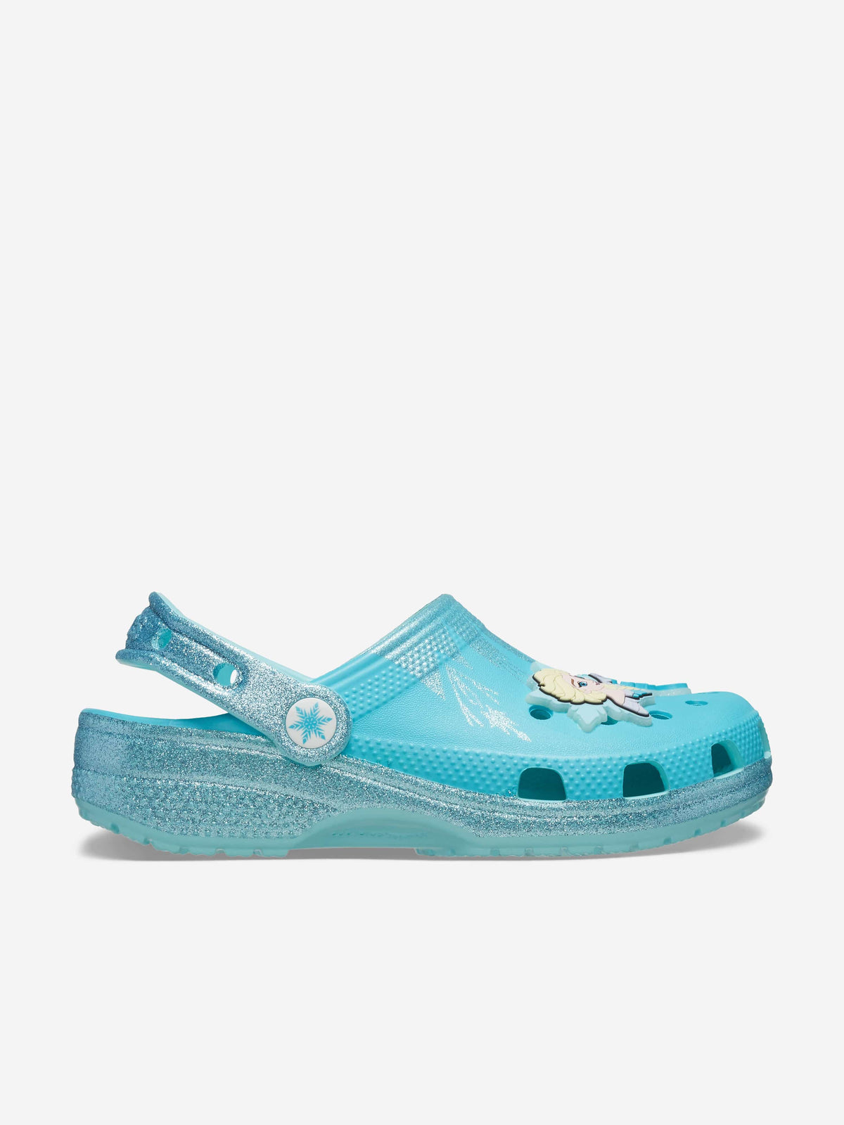 Crocs Girls Frozen Elsa Classic Clog in Blue | Childsplay Clothing