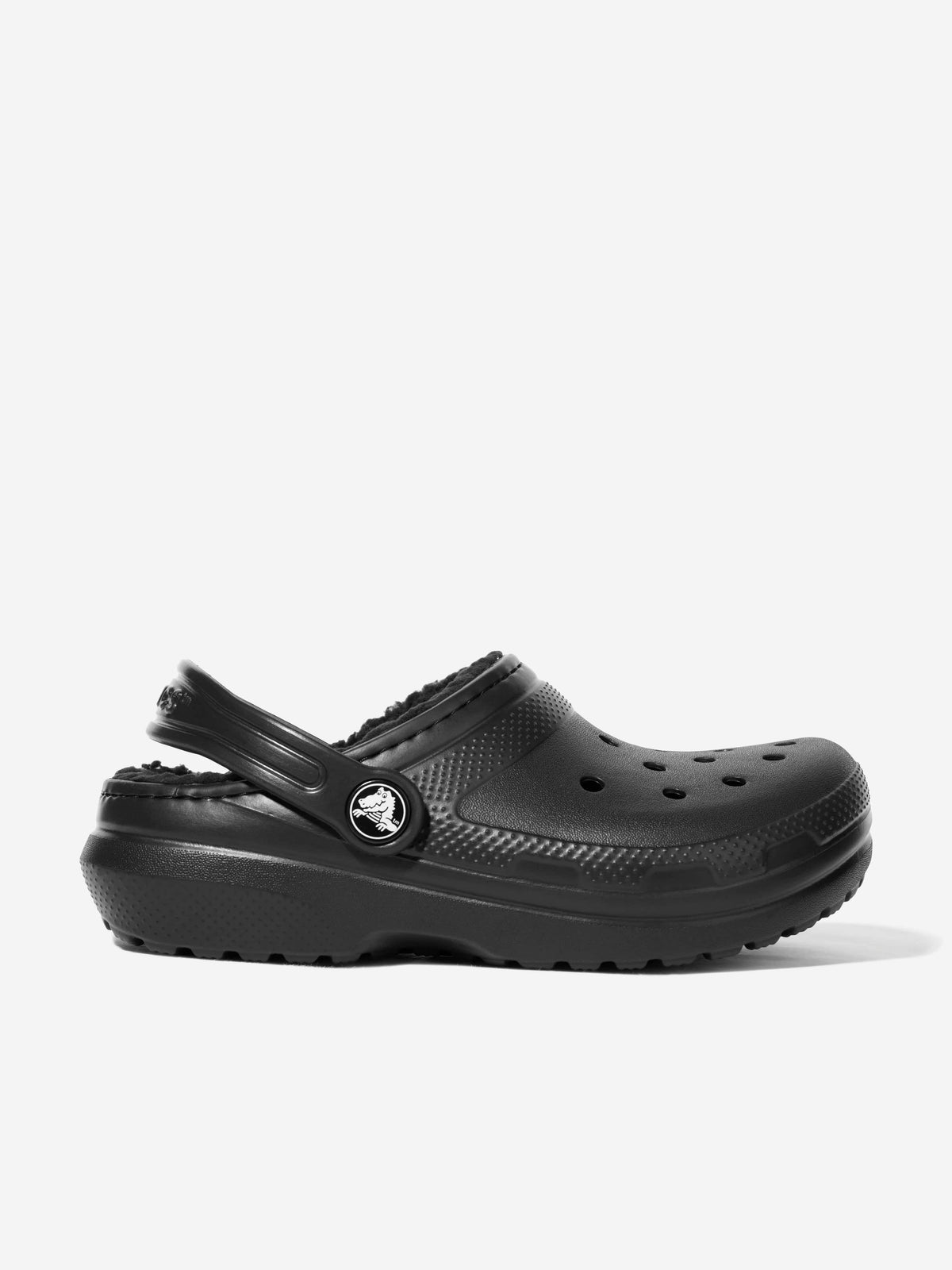 Crocs Kids Classic Lined Clog in Black | Childsplay Clothing