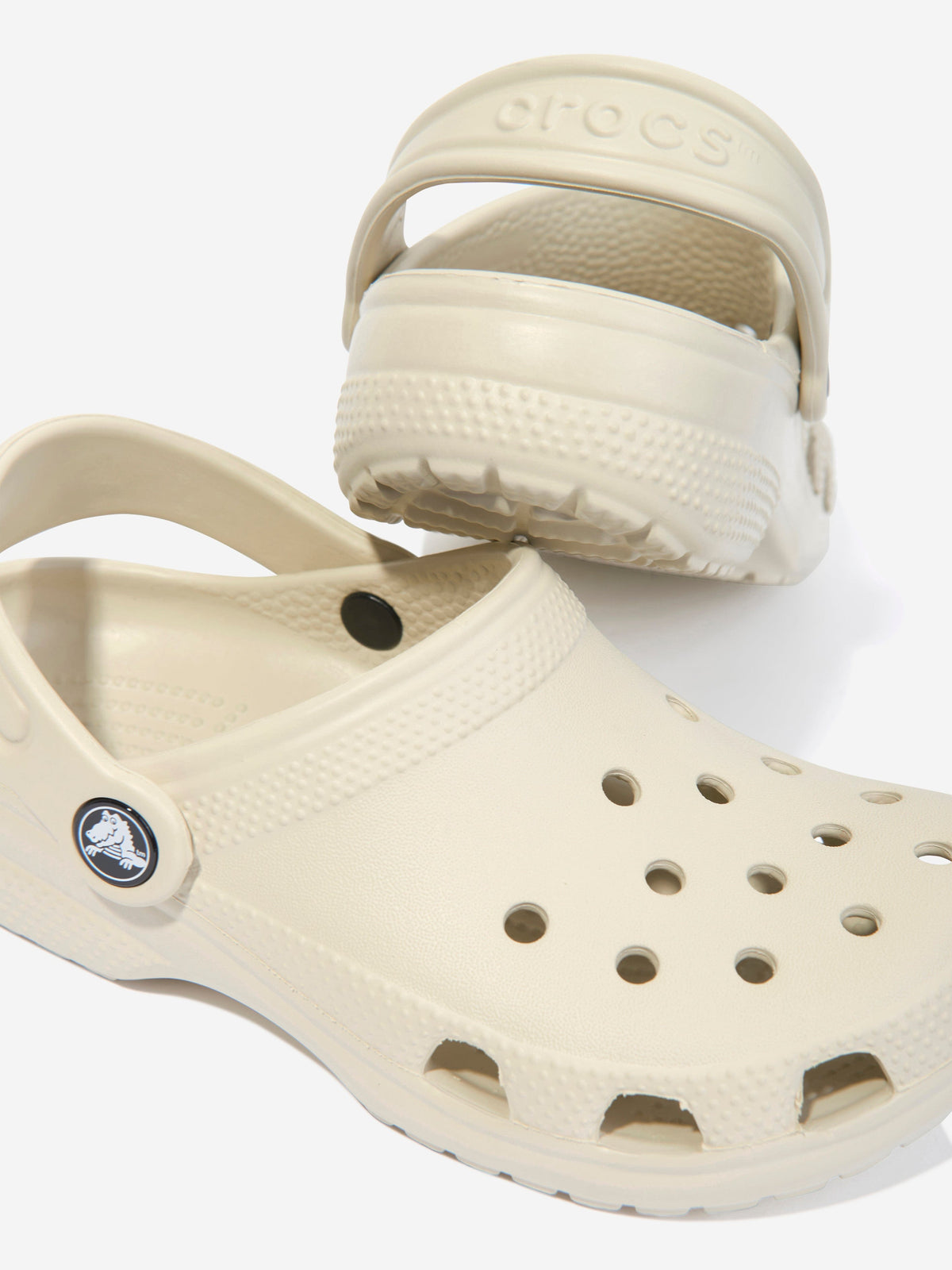 Crocs Kids Classic Clog in Beige | Childsplay Clothing display picture 2