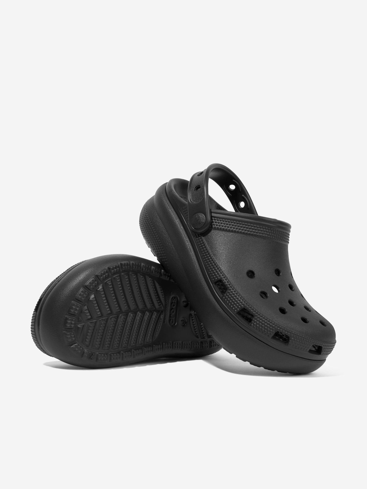 Crocs Kids Black Clogs CROCS Kids Classic Clog 209472-100 - Shiekh main image 4