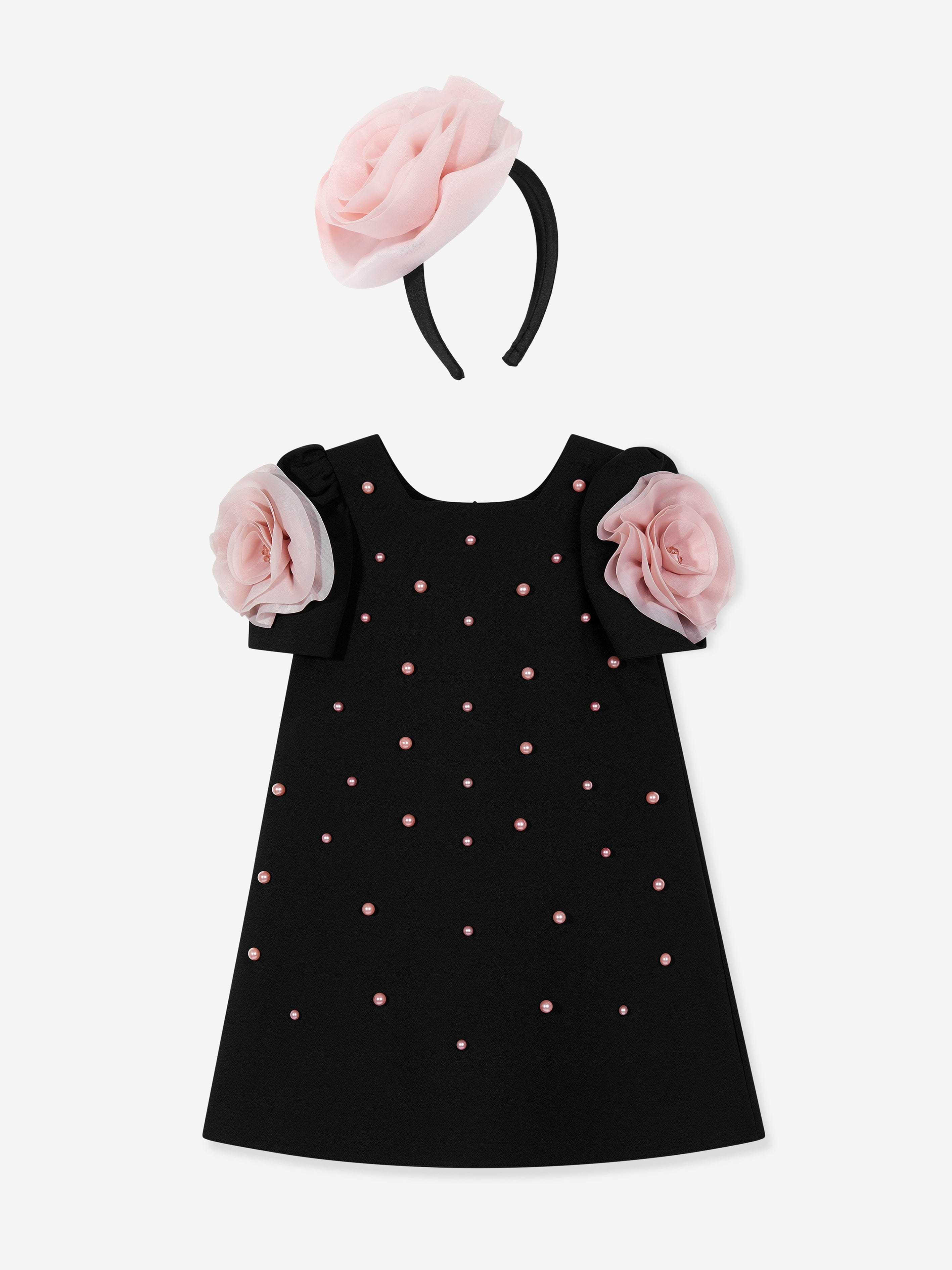 red and black evening dress The Khalani Modest Floral Dress Black Floral / M