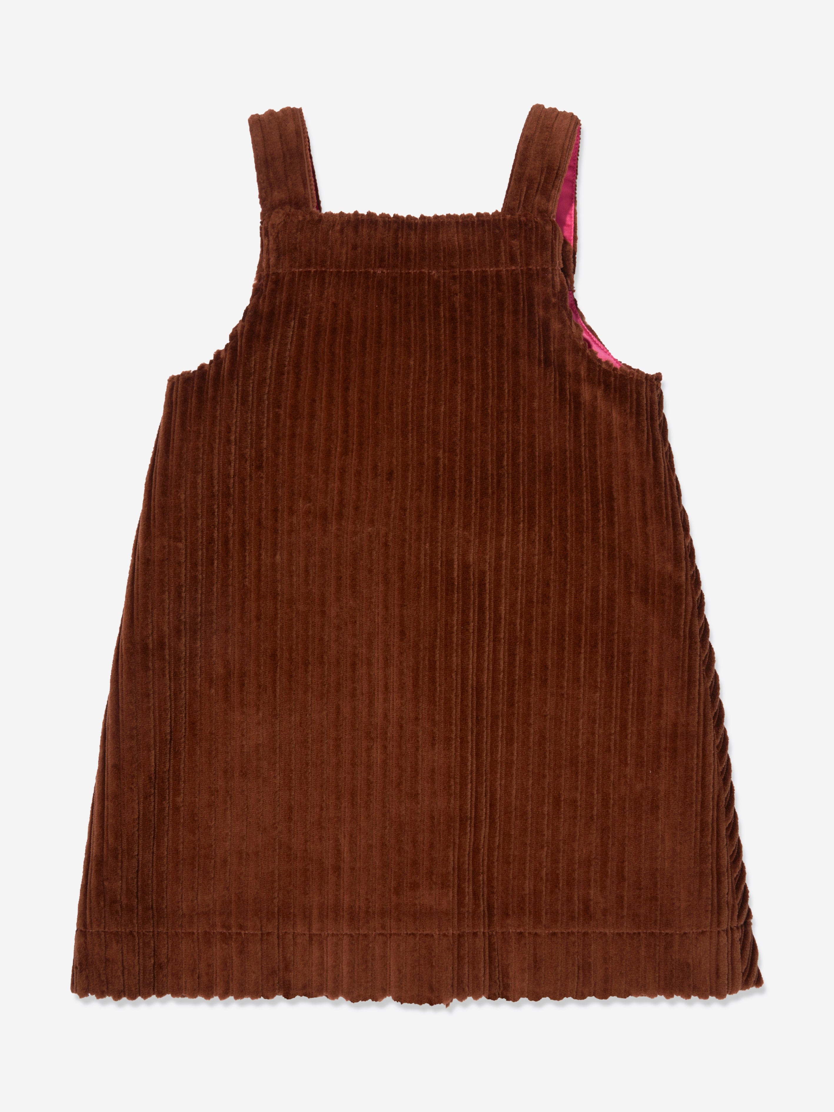 Dolce & Gabbana Girls Corduroy Dress in Brown | Childsplay Clothing Dolce & Gabbana Girls Corduroy Dress in Brown | Childsplay Clothing