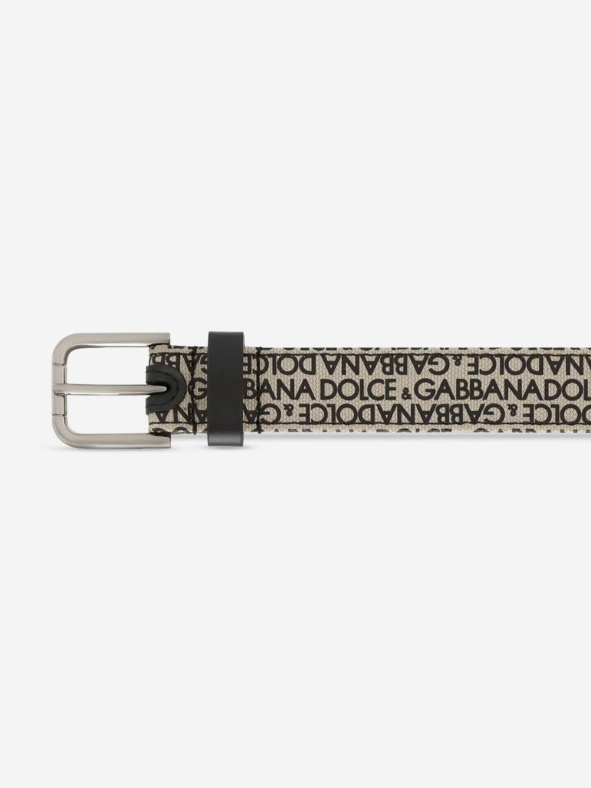 Dolce & Gabbana Boys Logo Belt in Beige | Childsplay Clothing