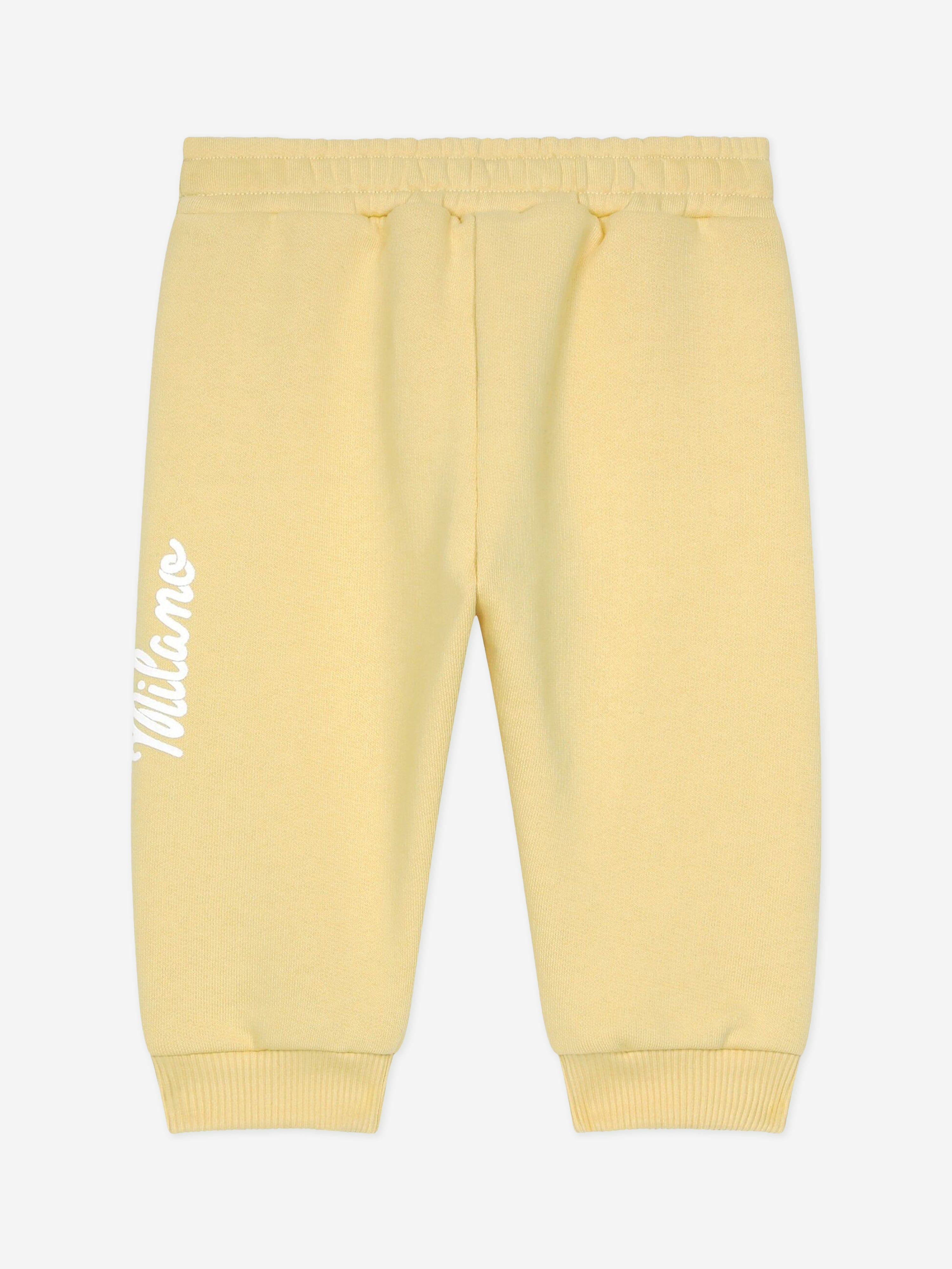 baby jogger logo Dolce & Gabbana Baby Logo Joggers in Yellow 24