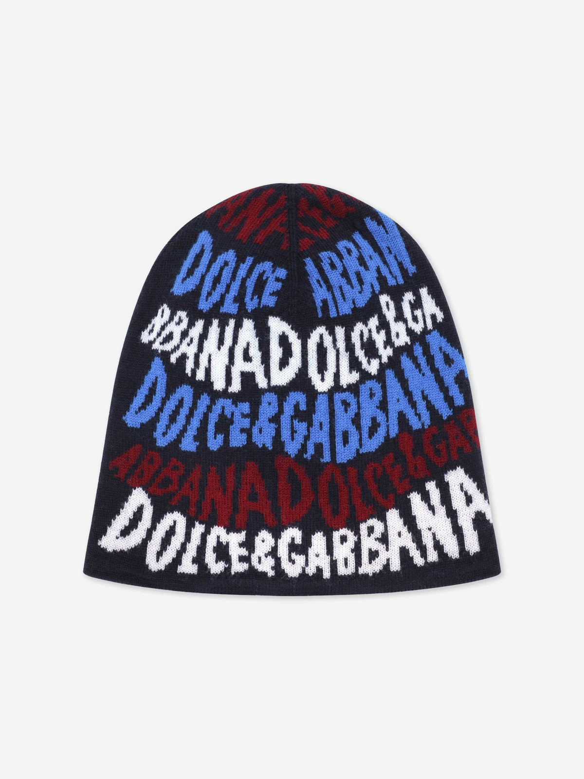 Dolce & Gabbana Boys Wool Knitted Beanie Hat in Multiclour  display picture 3