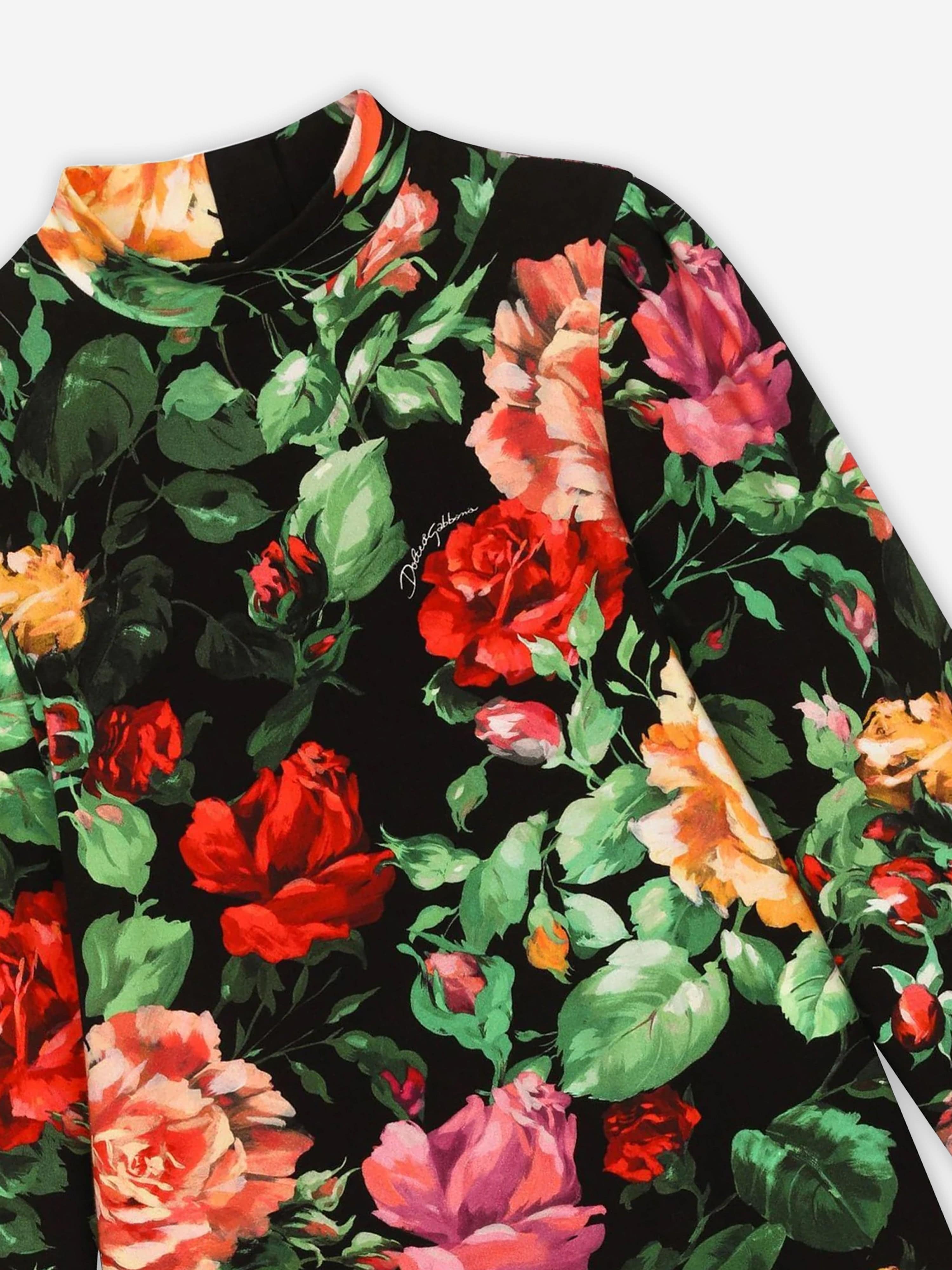 【1975】Dolce＆Gabbana 花柄 キッズ ワンピース アイリス 美品 Dolce＆Gabbana 花柄 キッズ ワンピース アイリス柄 - メルカリ