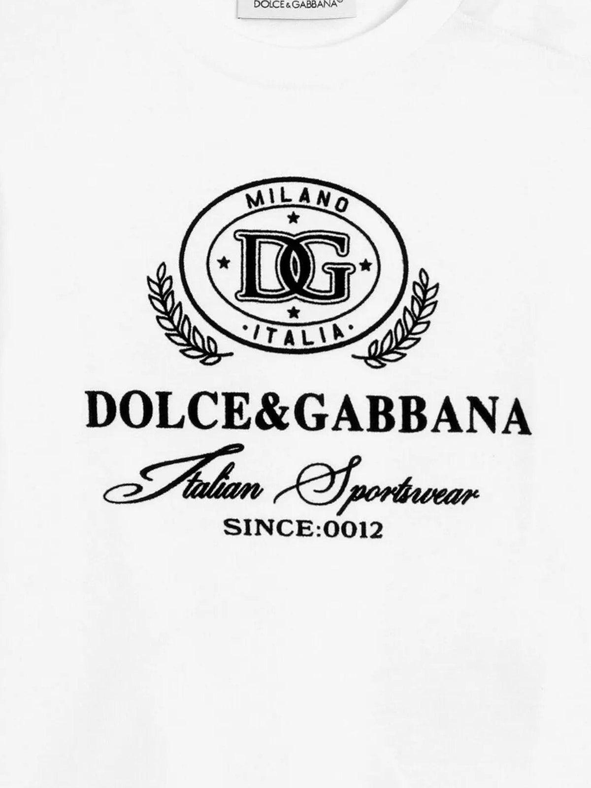Dolce & Gabbana Baby Boys Logo T-Shirt in White | Childsplay Clothing