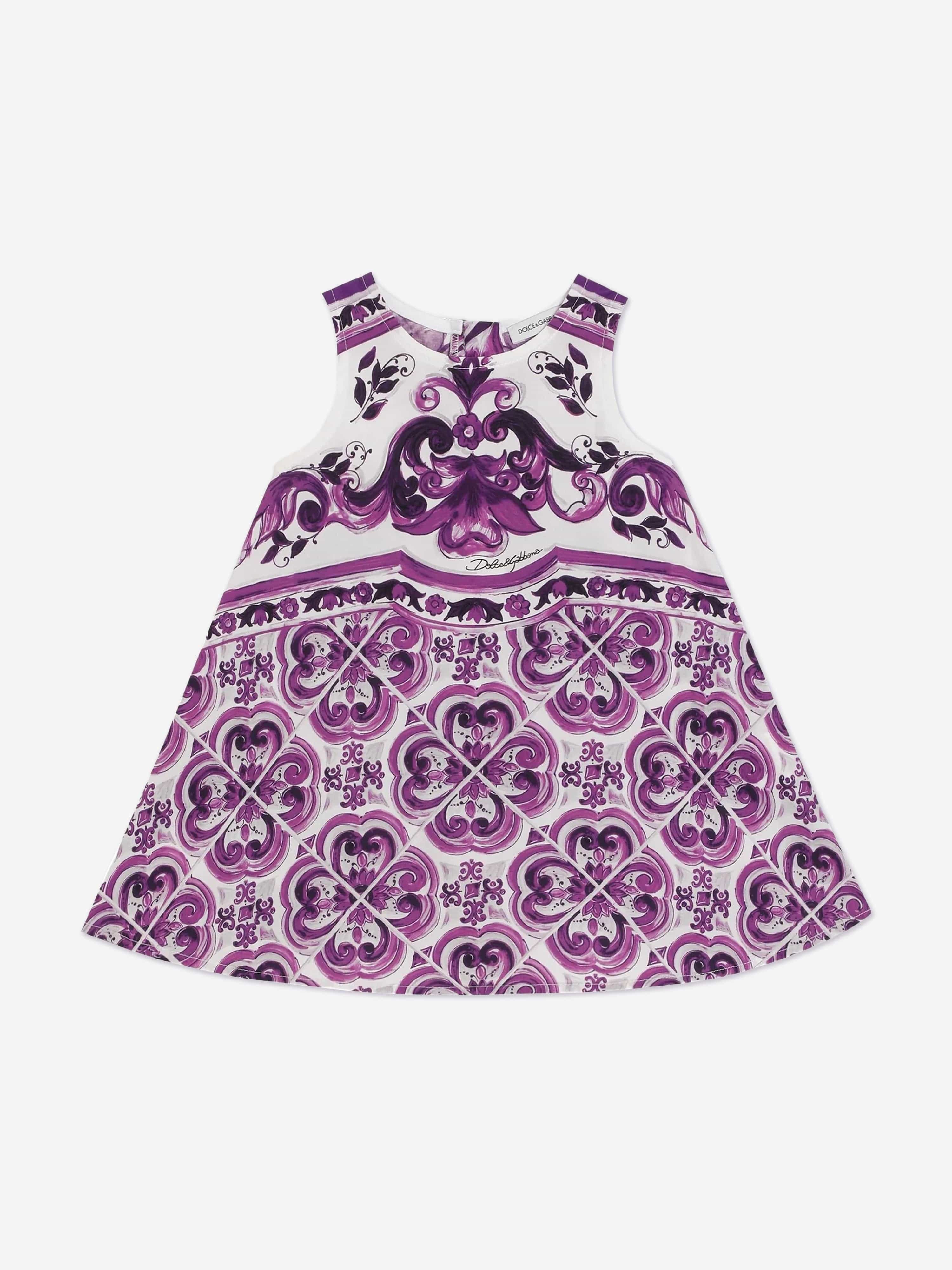 Majolica Dolce And Gabbana Dress Baby Girl Dolce Gabbana Kids