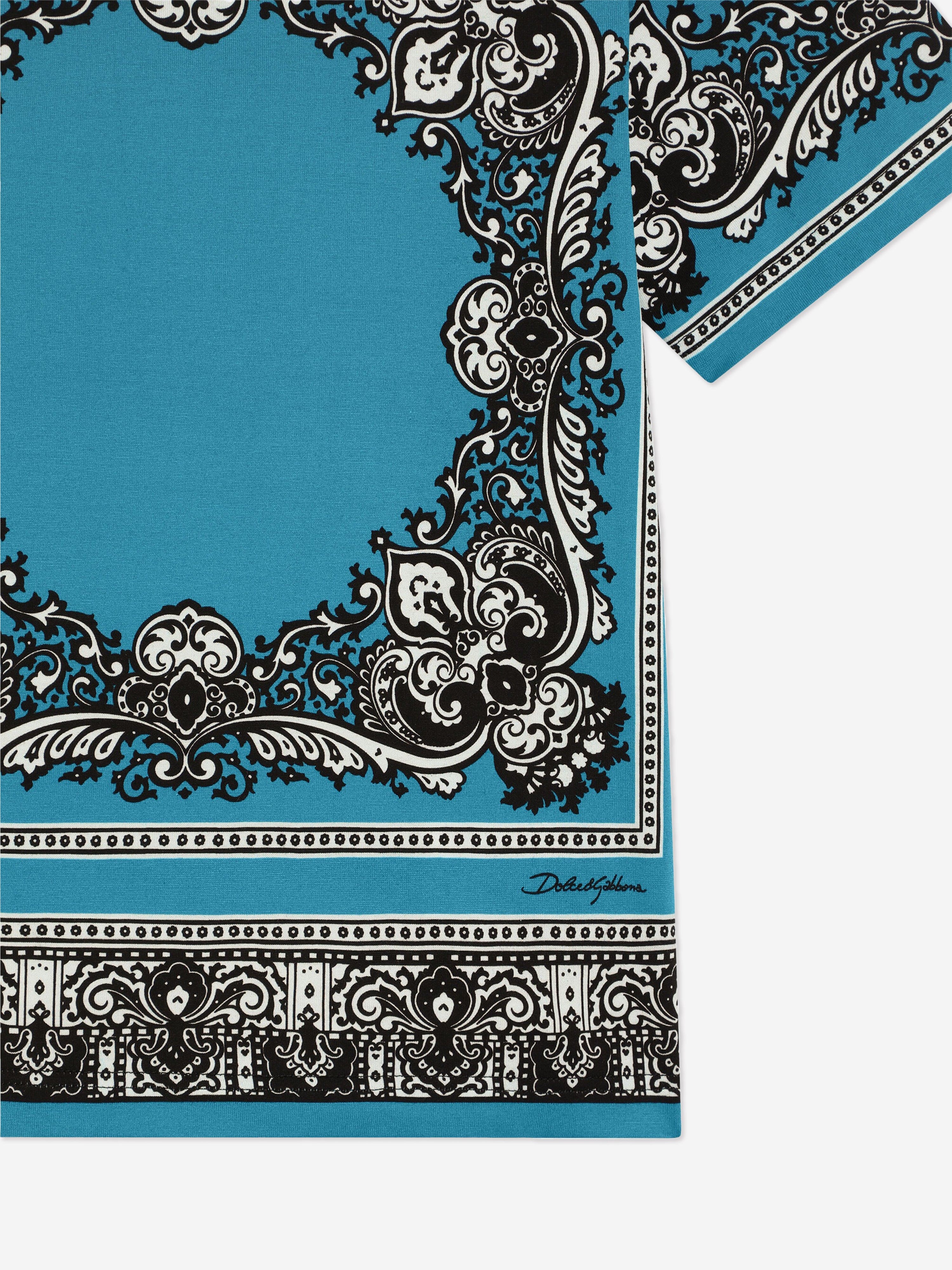 ドルチェアンドガッバーナ　ペイズリー　バンダナ　プリント　Tシャツ　半袖　44 ドルチェアンドガッバーナ DOLCE&GABBANA Tシャツの通販はau PAY トップス
