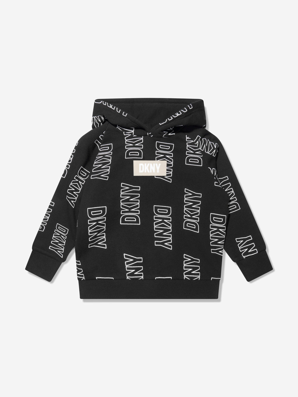 dkny black and white hoodie