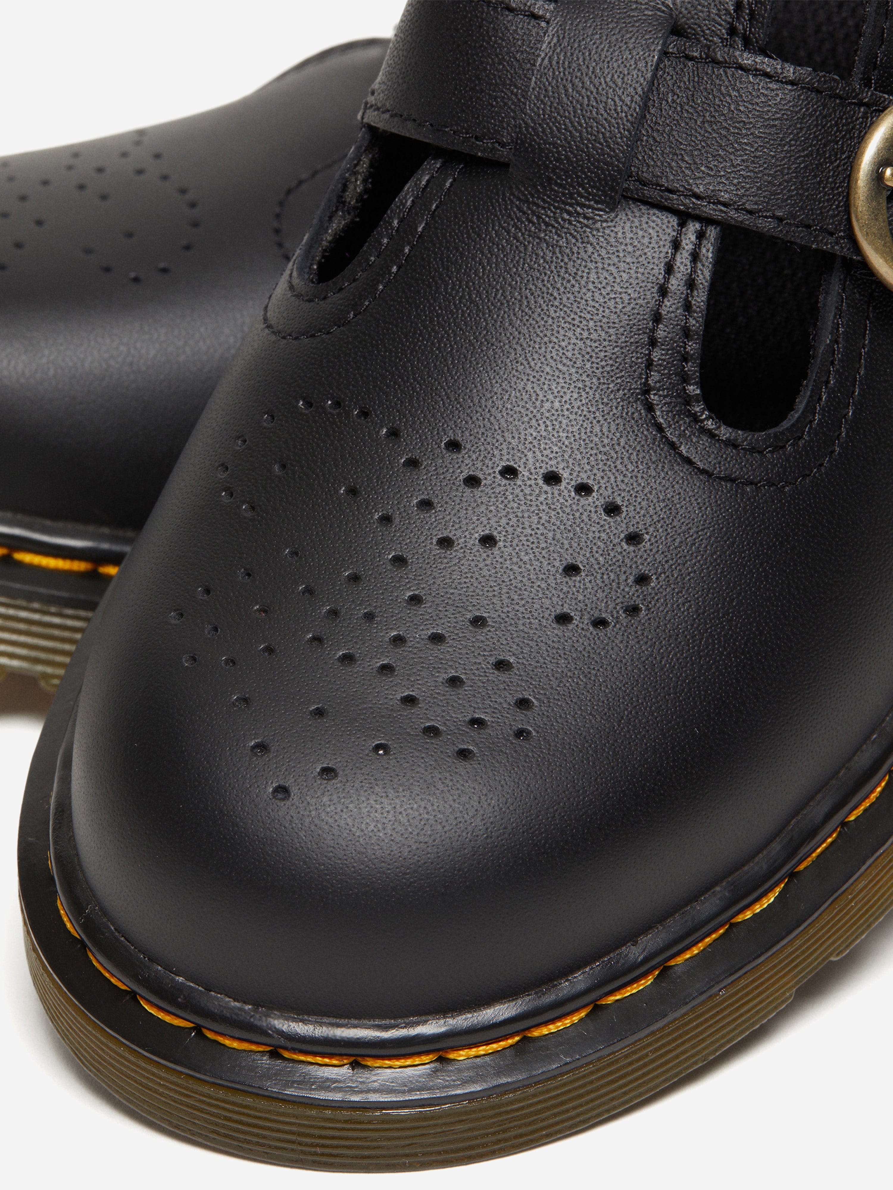 Dr Martens Girls 8065 Softy T Leather Mary Jane Shoes in Black