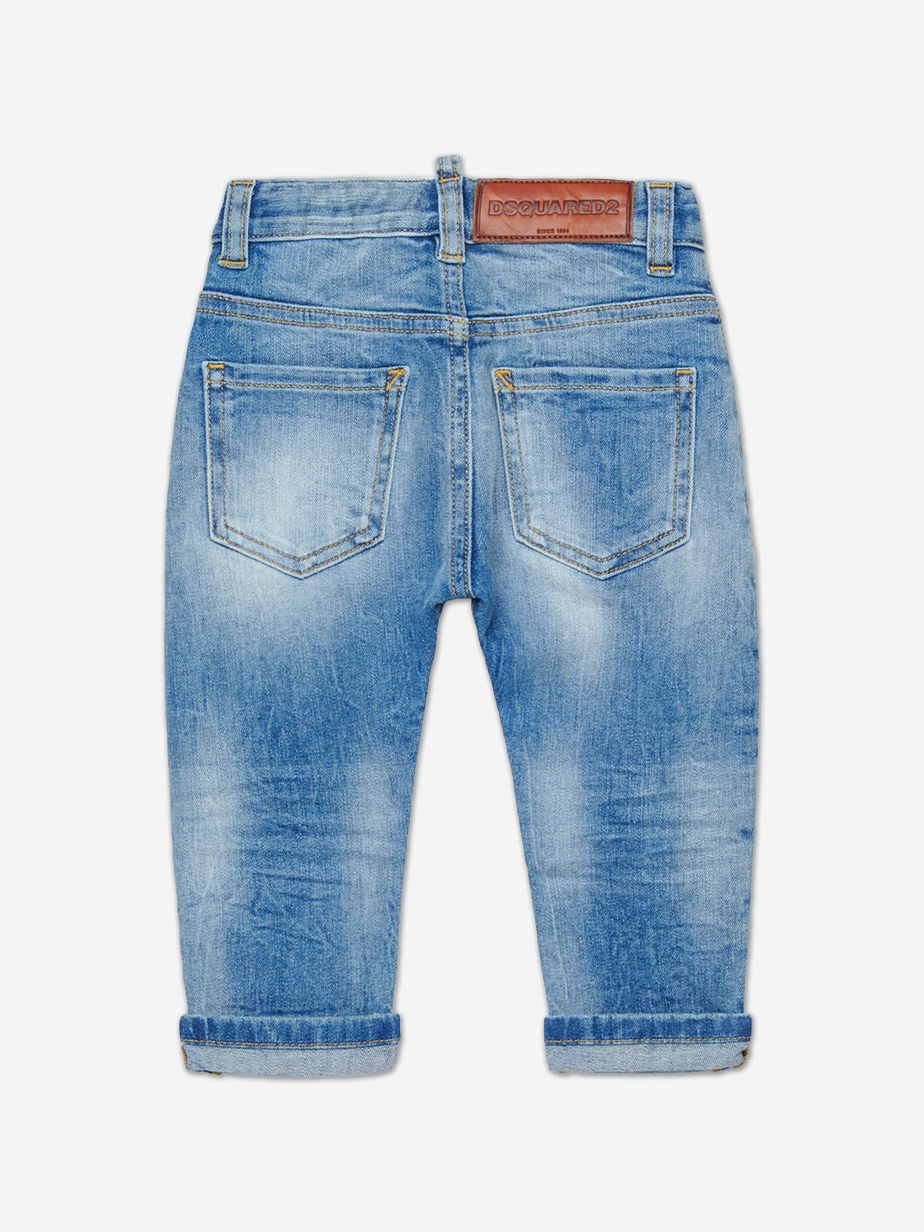 Dsquared2 Baby Carrot Cut Jeans in Blue