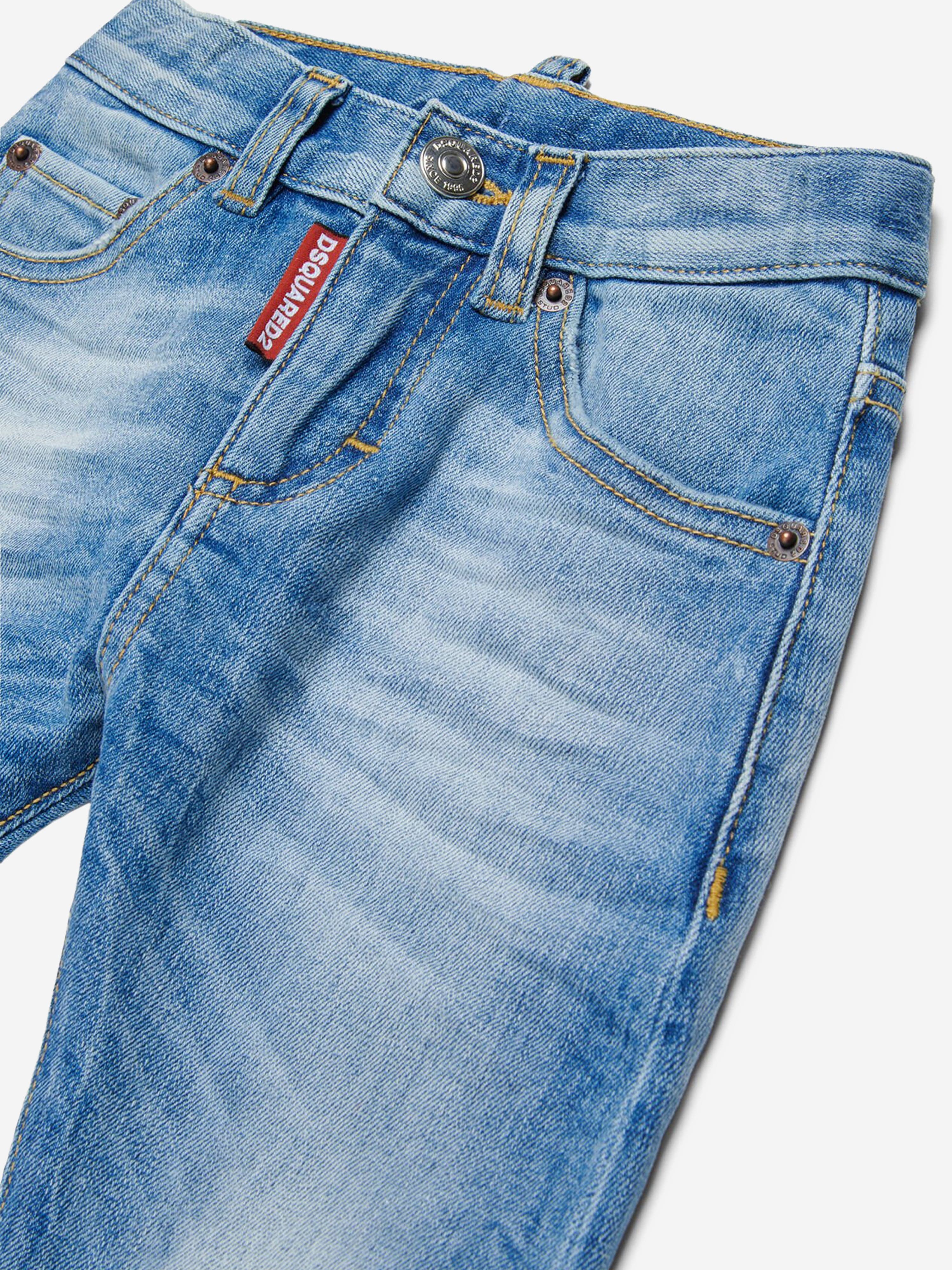 Dsquared2 Baby Carrot Cut Jeans in Blue