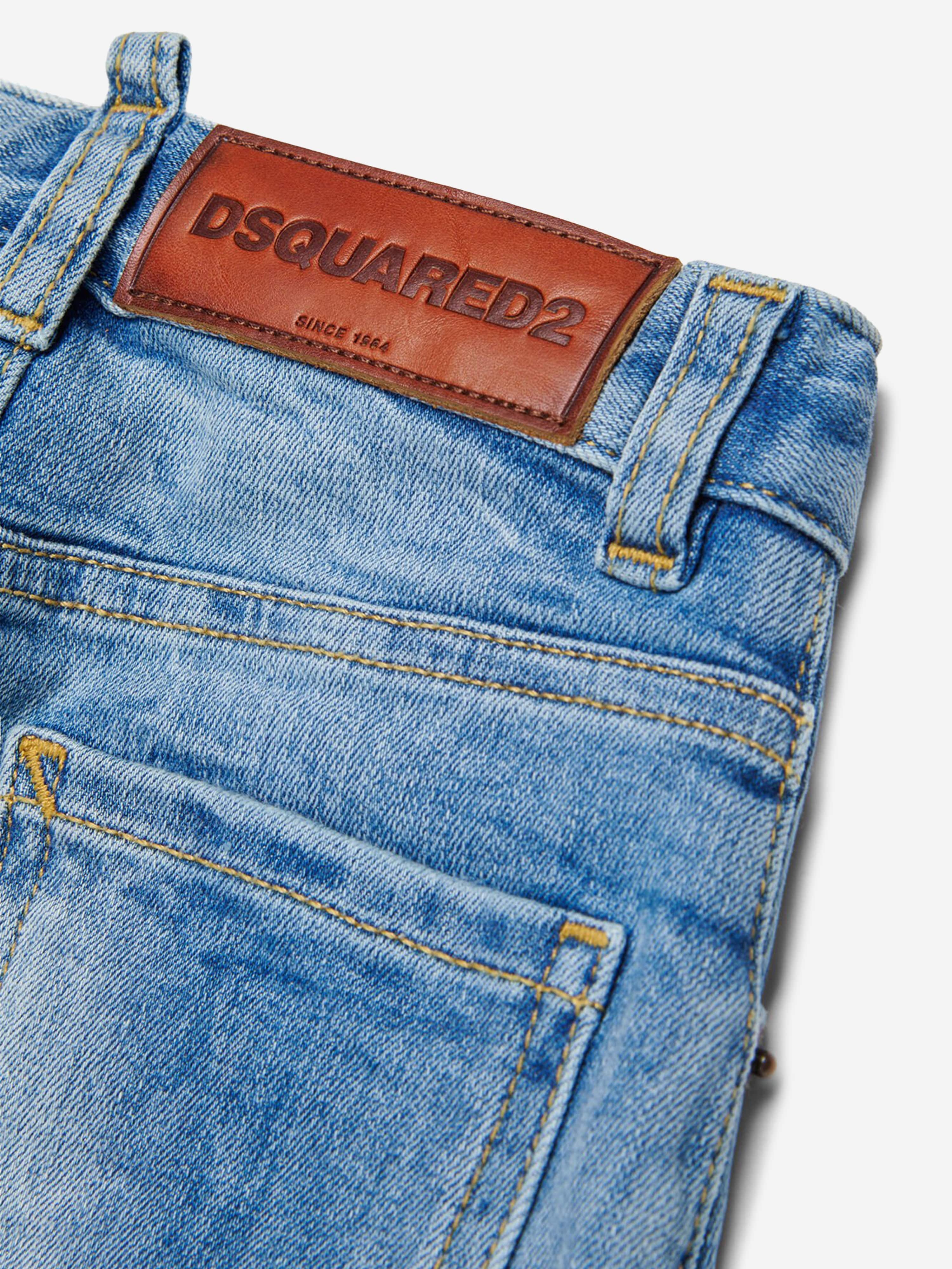 Dsquared2 Baby Carrot Cut Jeans in Blue