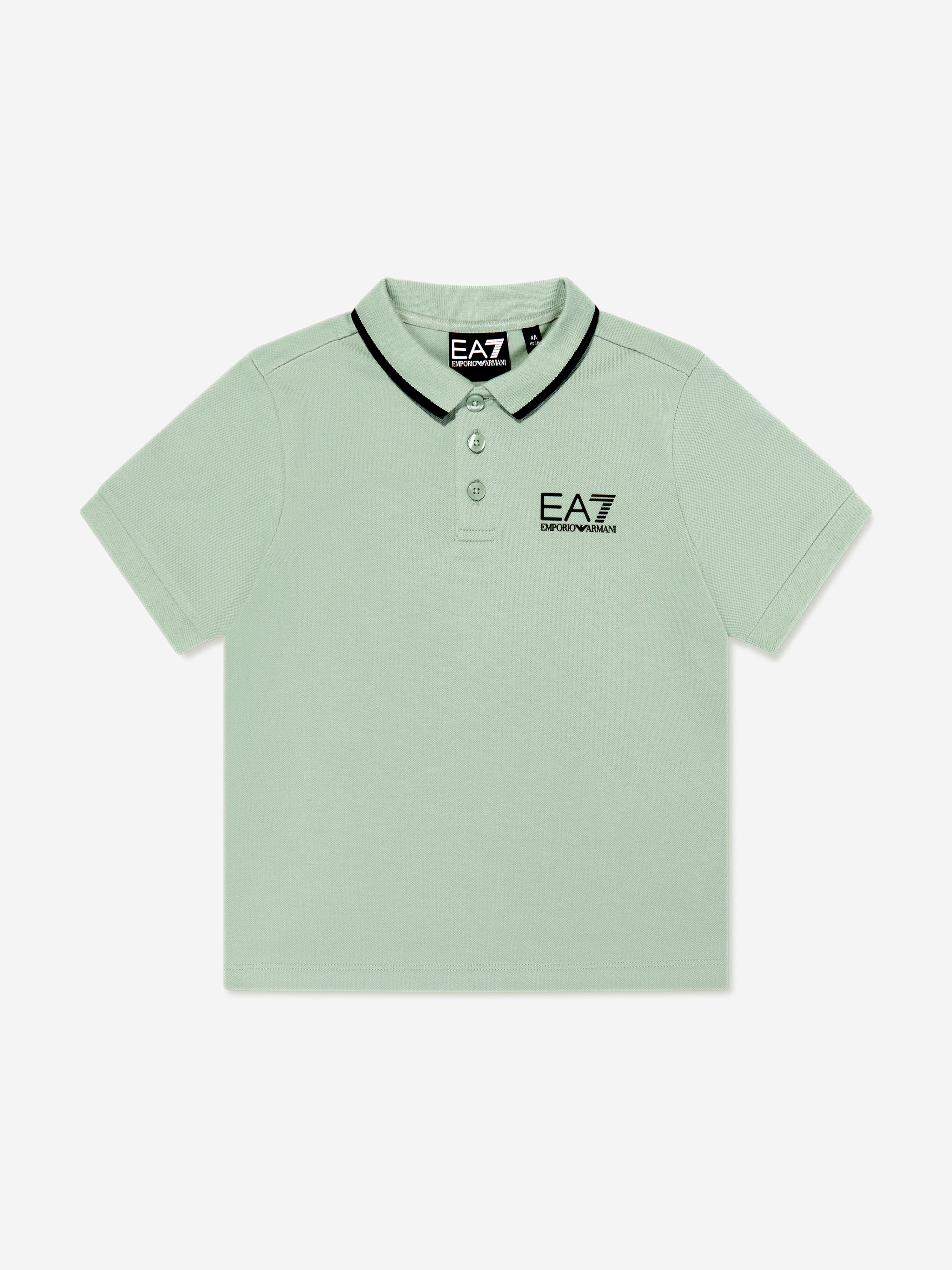EA7 Emporio Armani Boys Logo Polo Shirt in Green