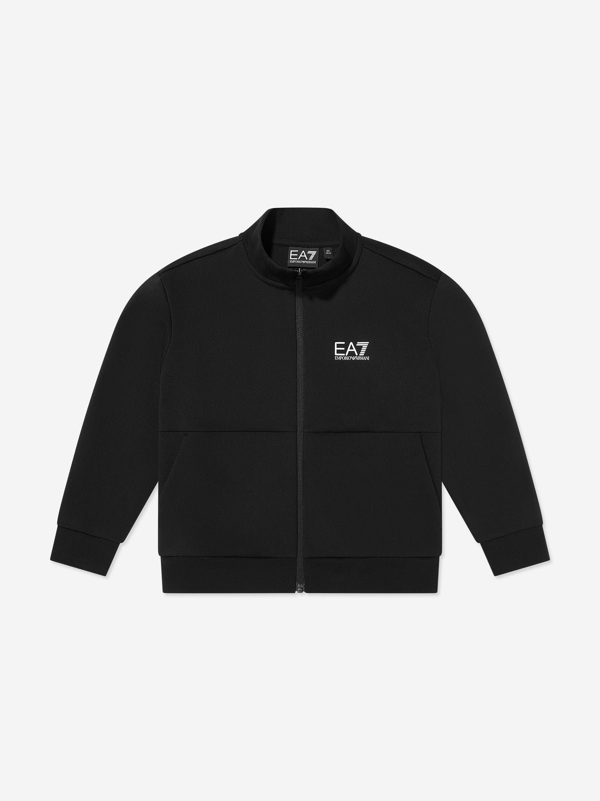 EA7 Emporio Armani Boys Train Logo Tracksuit in Black | Childsplay 