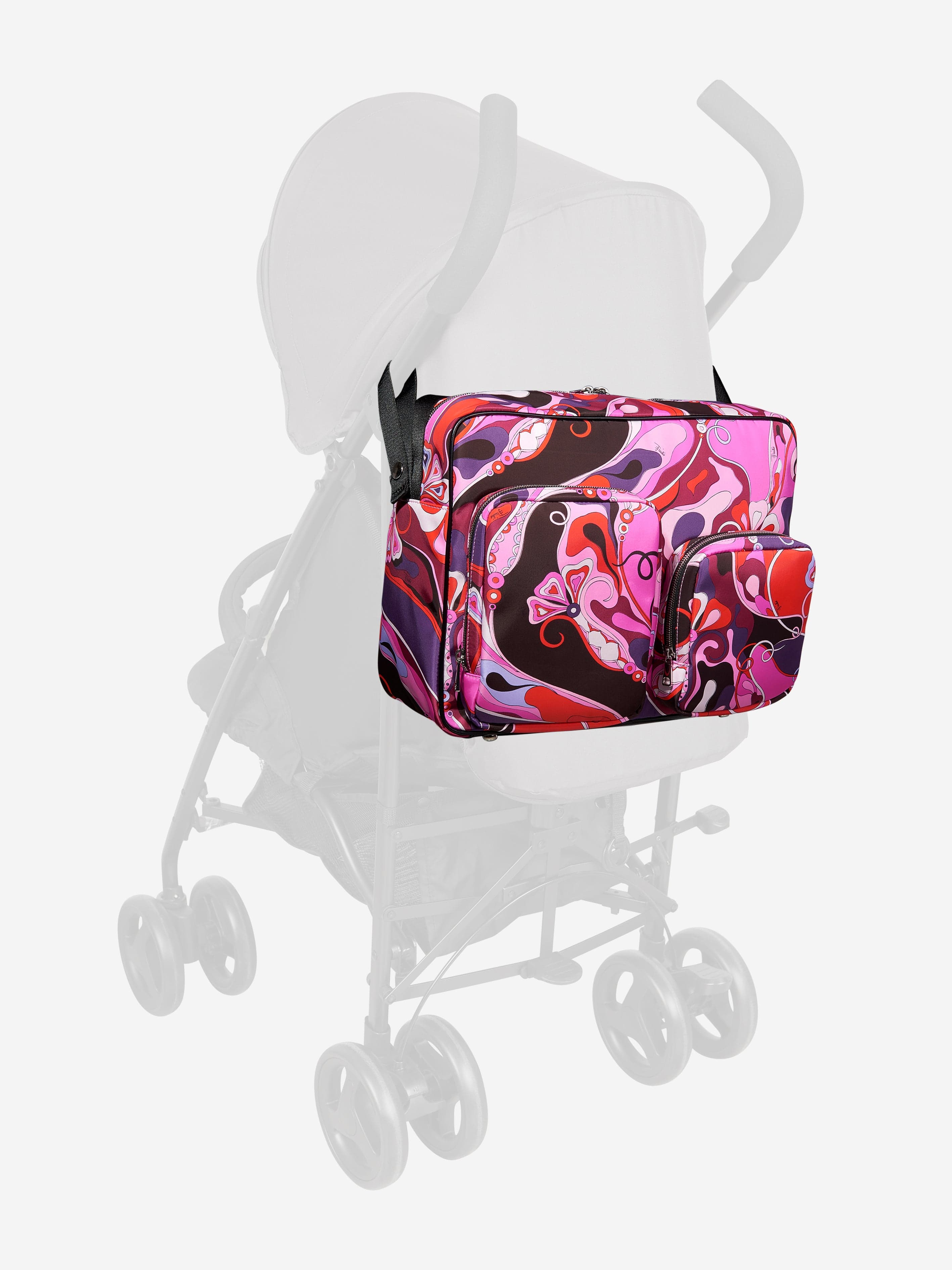 Baby Girls Orchidee Print Changing Bag in Pink (39cm)