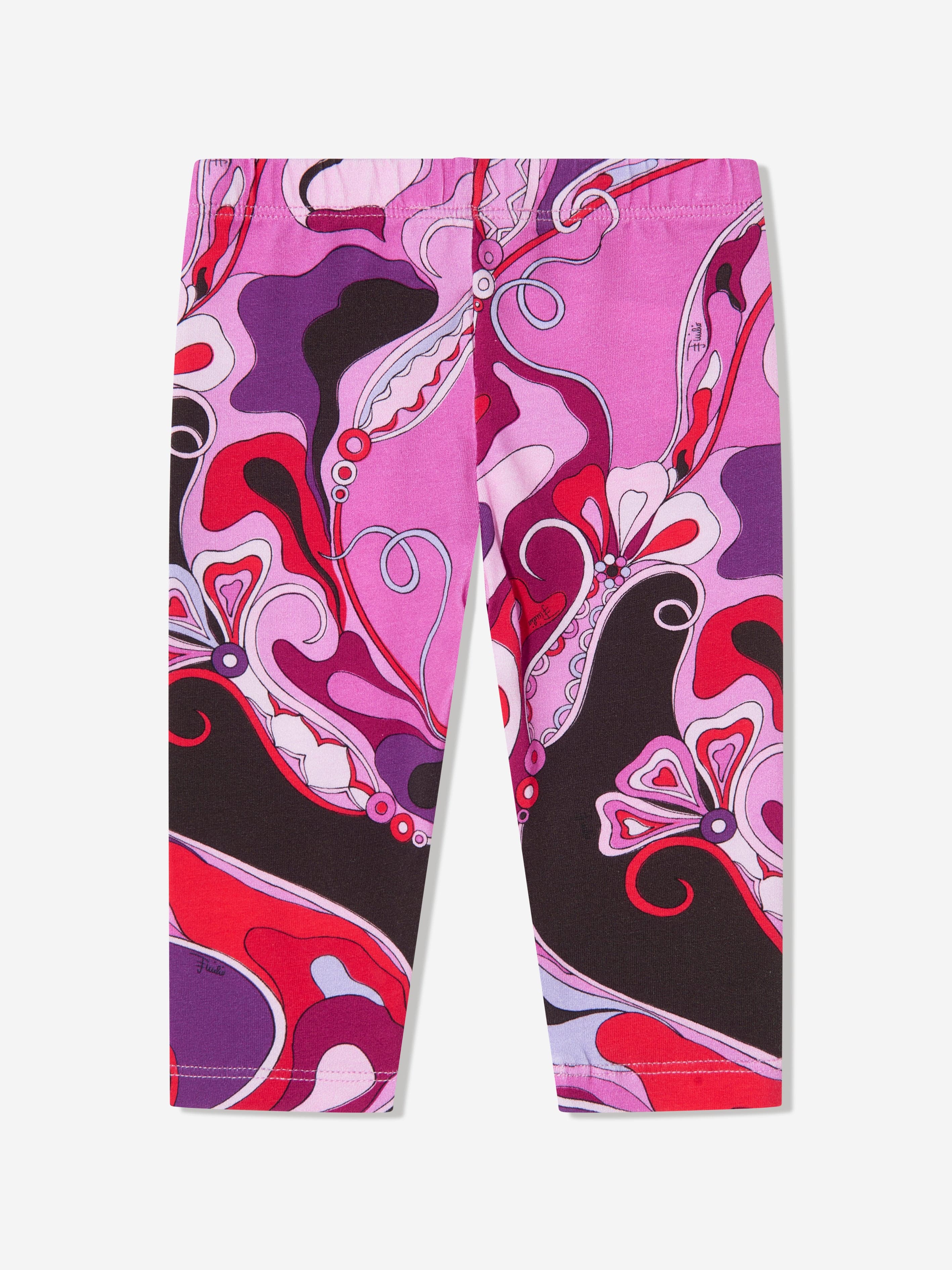 Baby Girls Orchidee Print Leggings in Pink