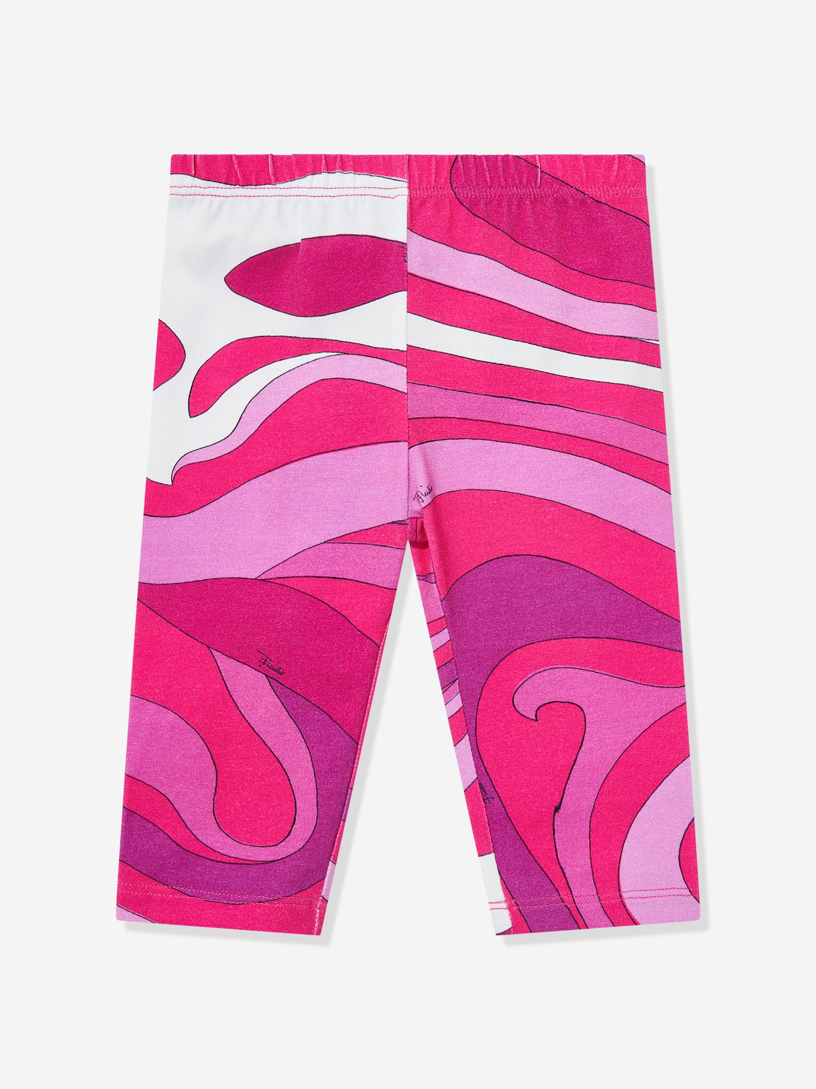 PUCCI Baby Girls Cotton Leggings in Pink