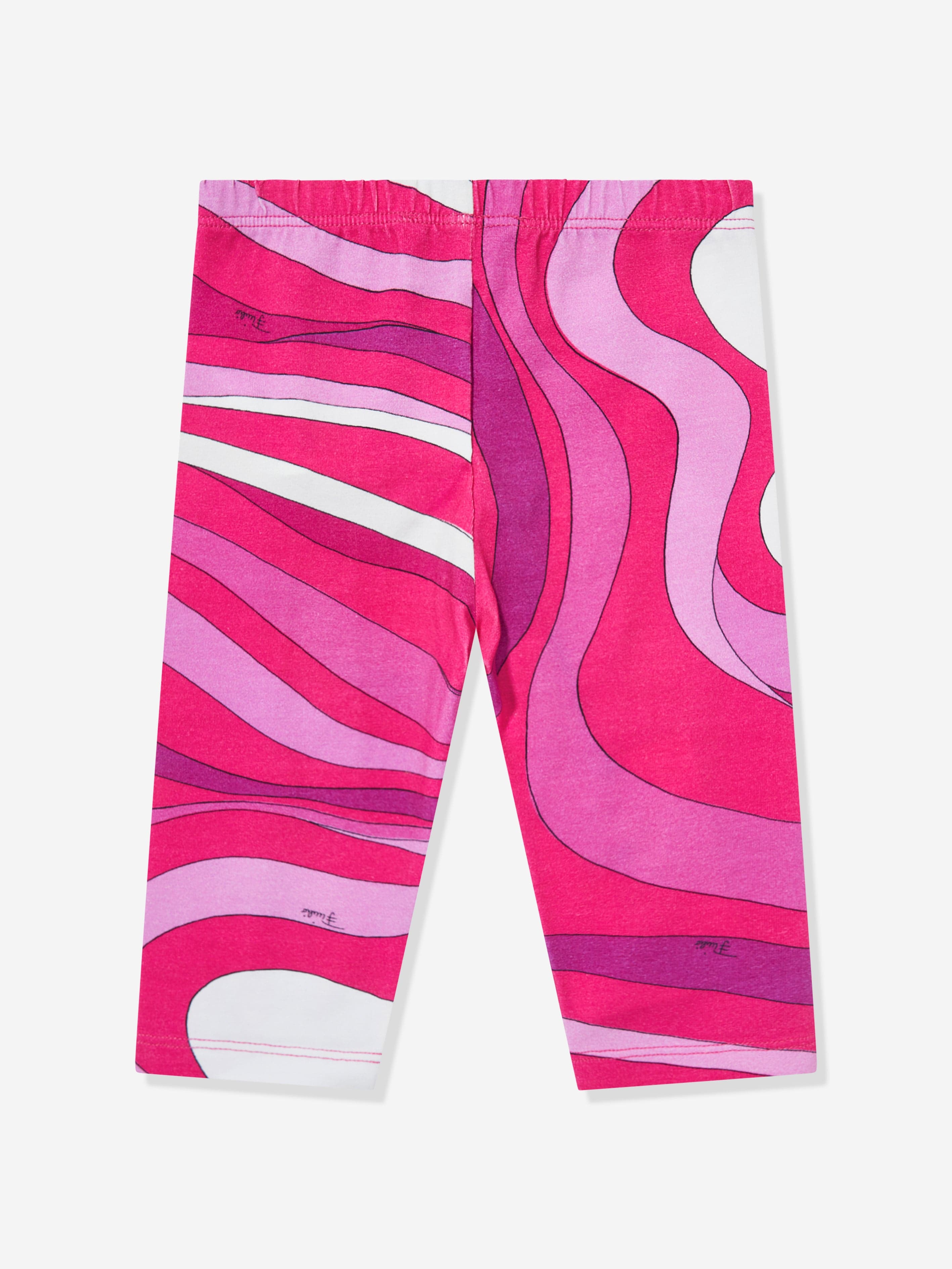 PUCCI Baby Girls Cotton Leggings in Pink