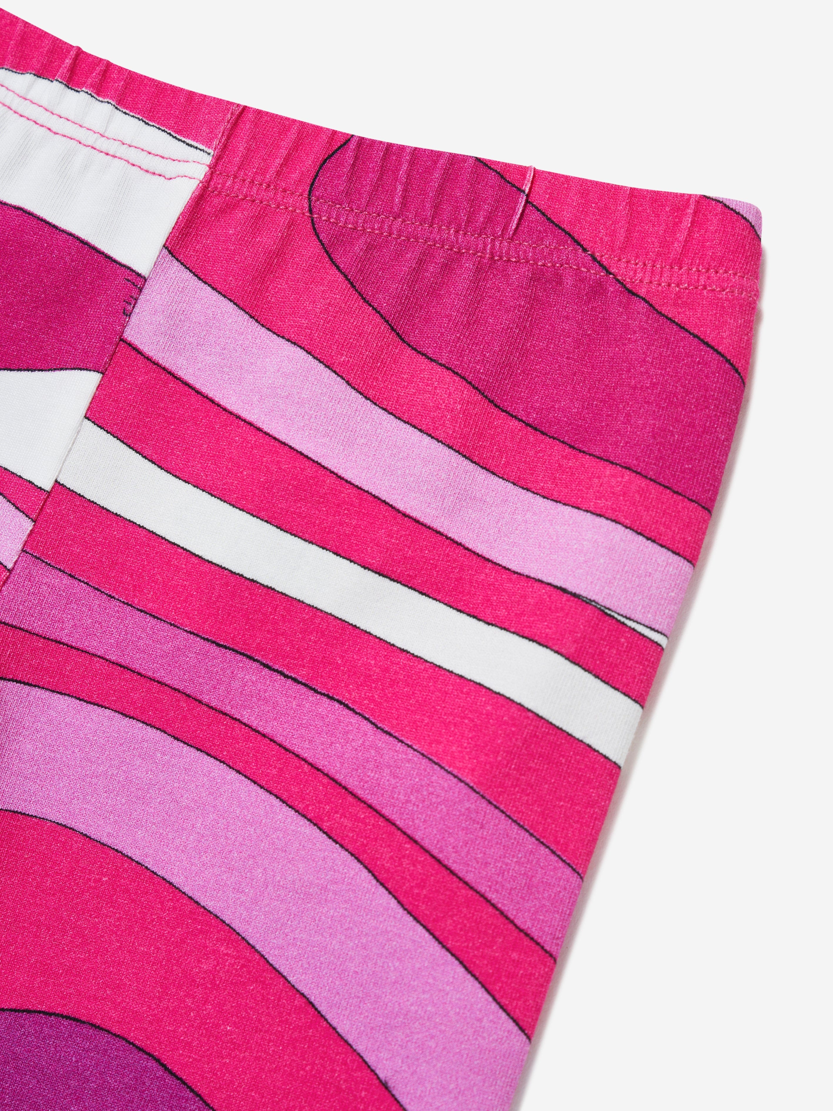 PUCCI Baby Girls Cotton Leggings in Pink
