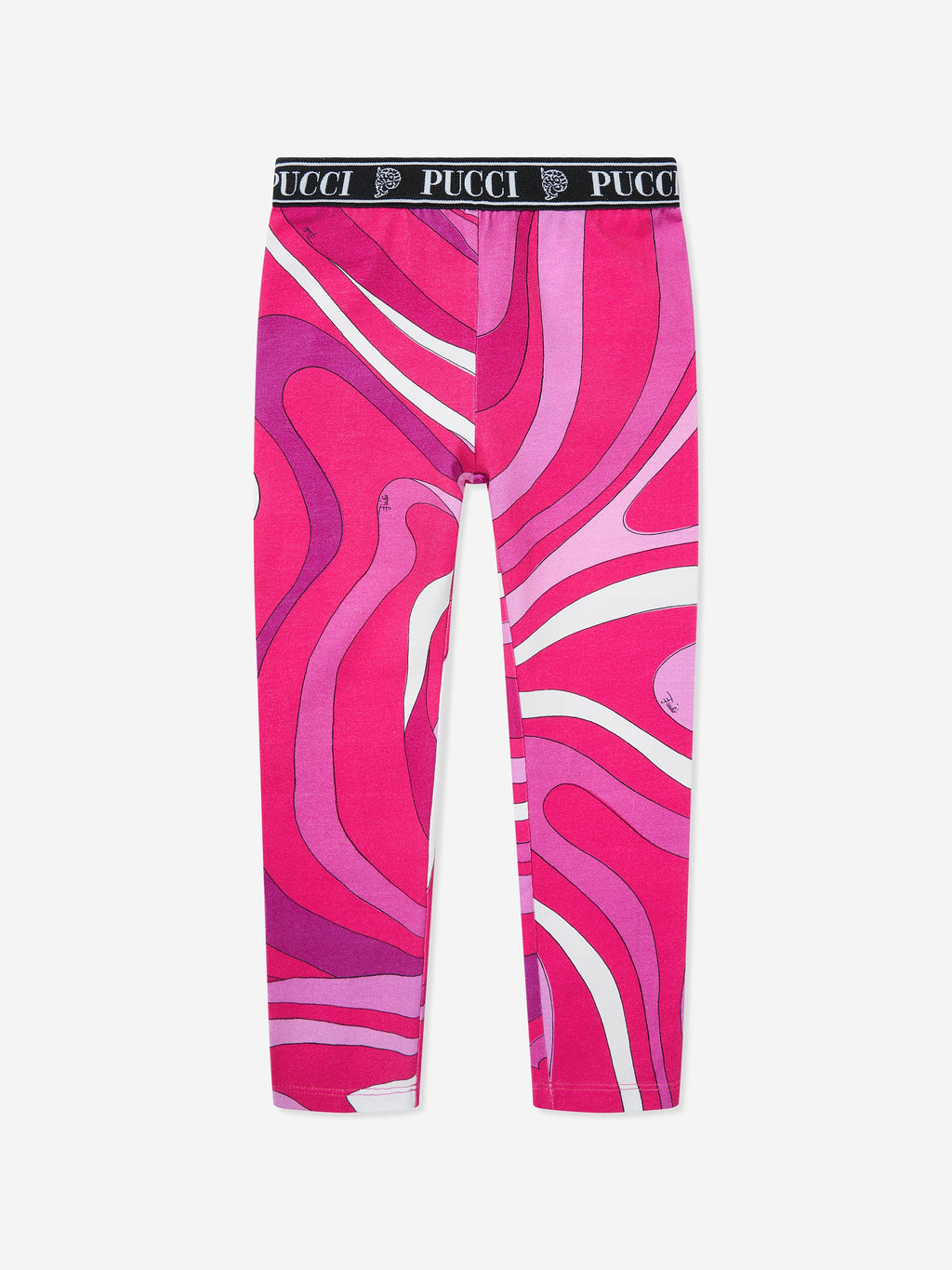PUCCI Girls Iride Print Leggings in Pink