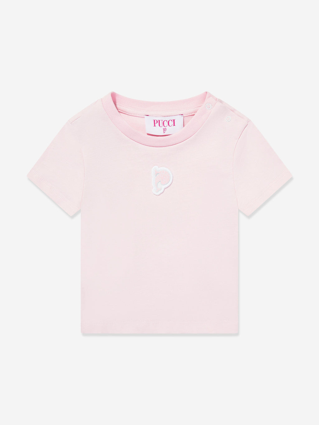 PUCCI Baby Girls Logo T-Shirt in Pink