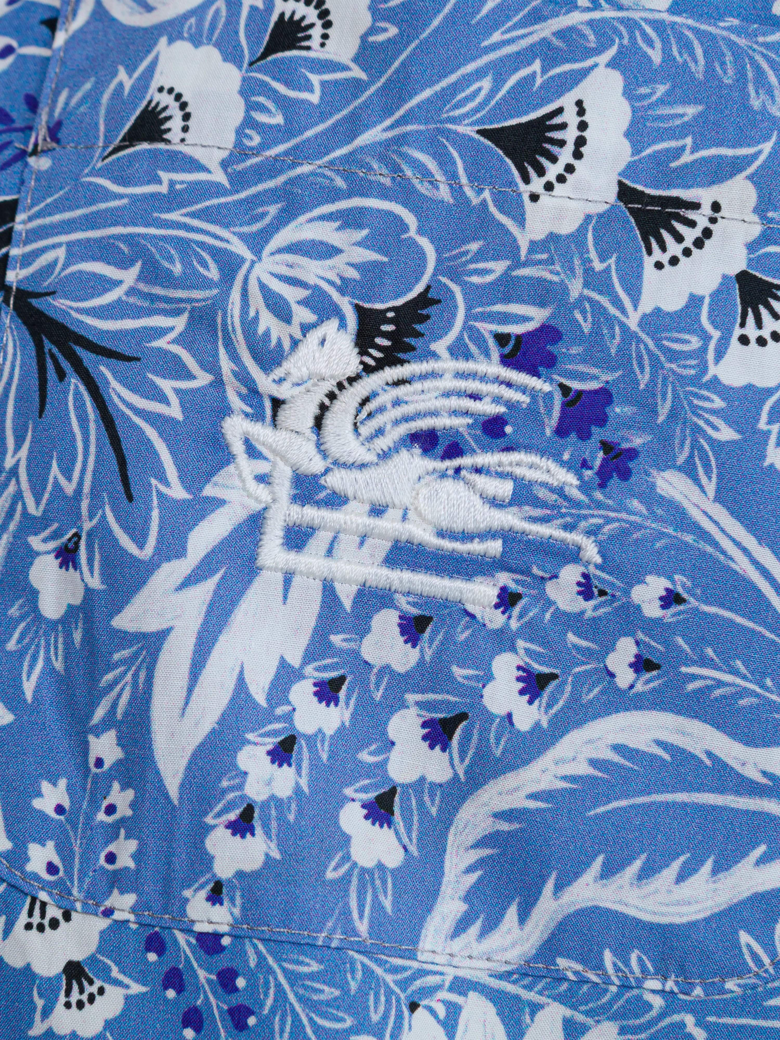 Etro Boys Floral Paisley Shirt in Blue | Childsplay Clothing