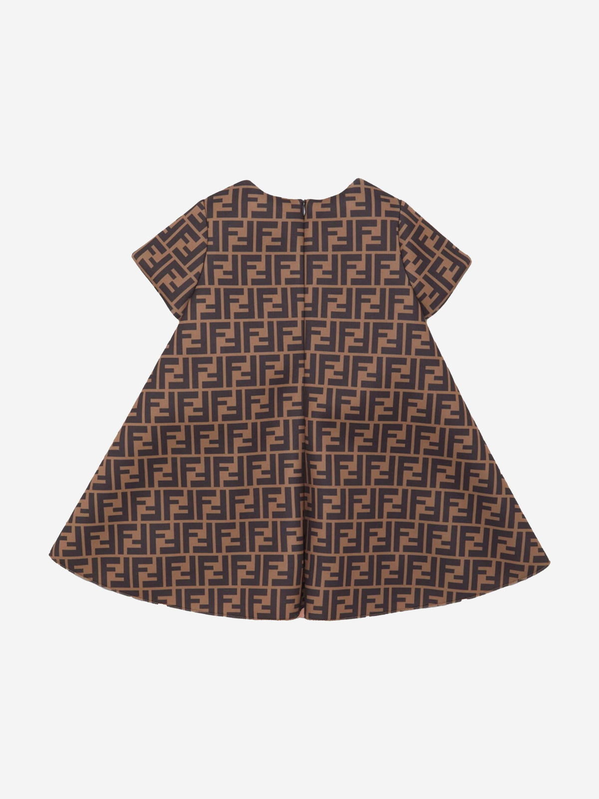 Fendi Kids - Baby Girls FF Logo Dress in Brown | Childsplay Clothing