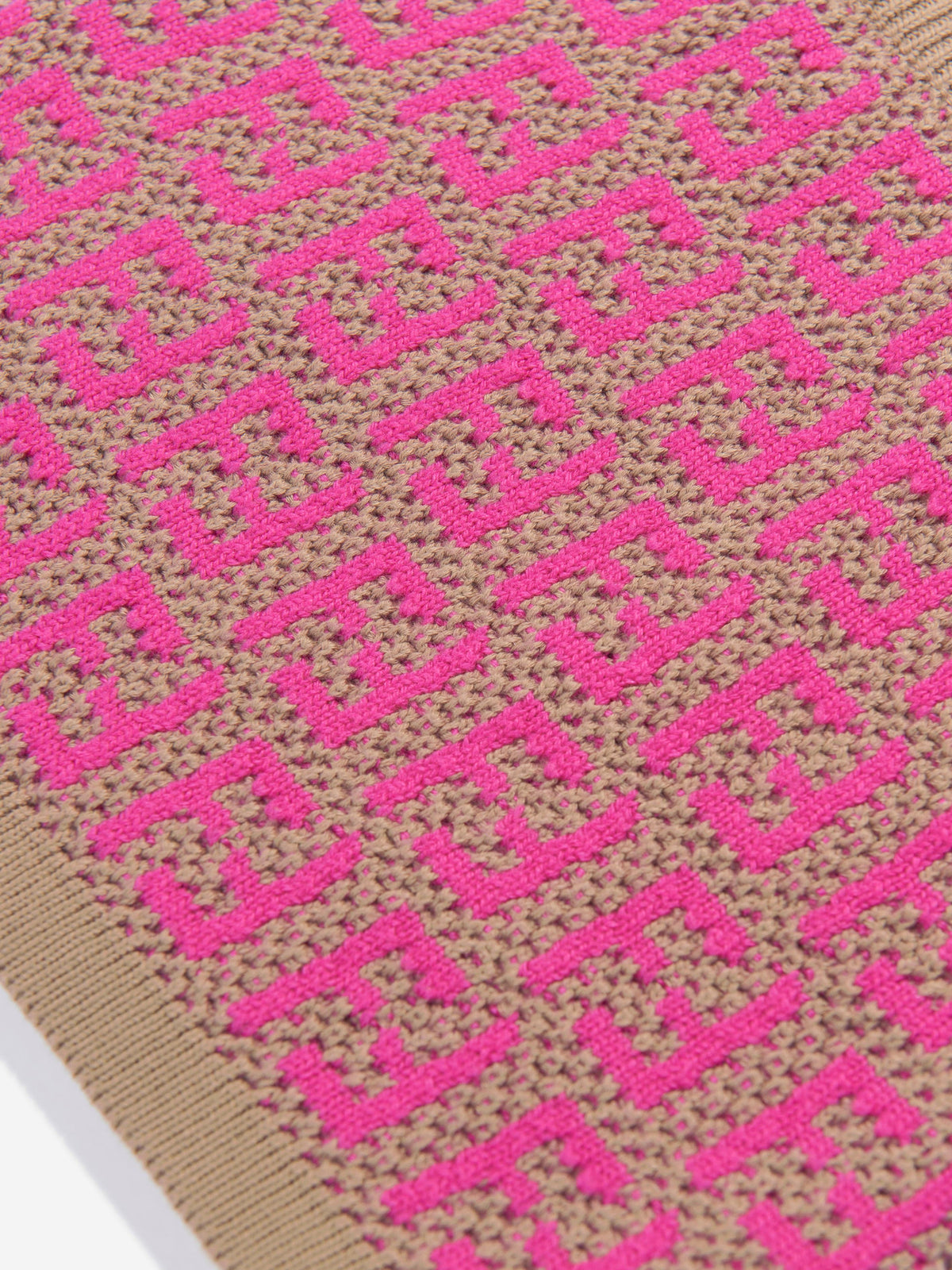 Fendi Girls Knitted FF Logo Skirt in Pink | Childsplay Clothing