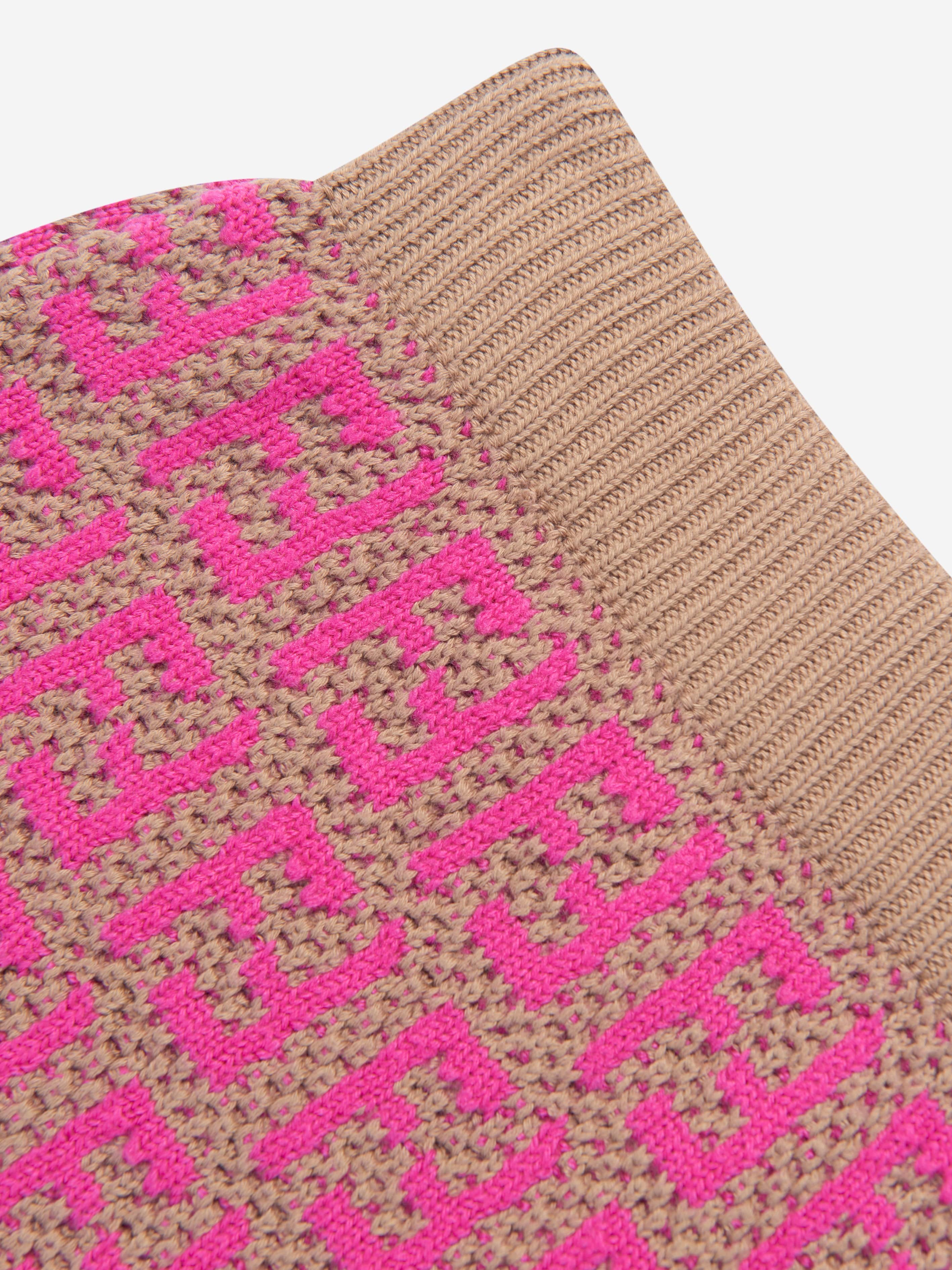 Fendi Girls Knitted FF Logo Skirt in Pink | Childsplay Clothing